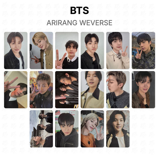 BTS ARIRANG WEVERSE Official Photocard