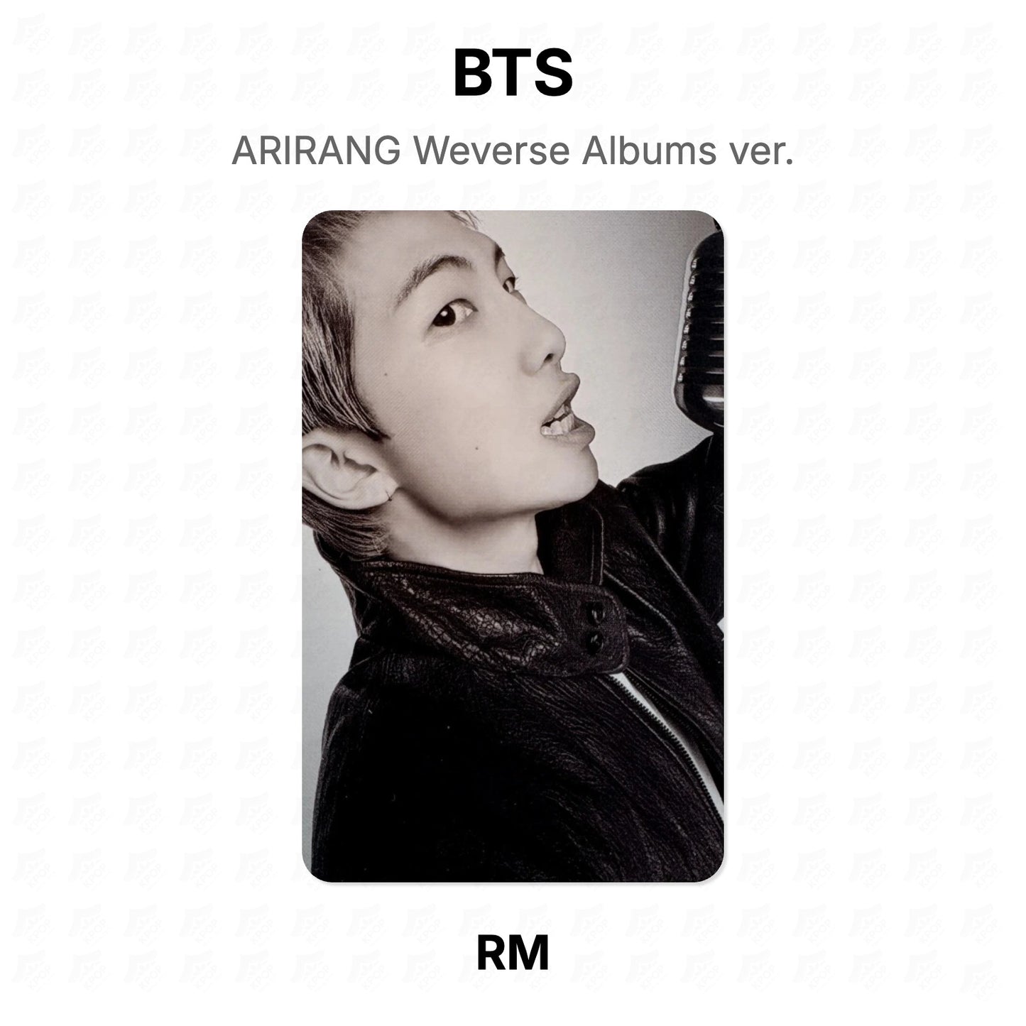 BTS ARIRANG Weverse Albums ver. Official Photocard