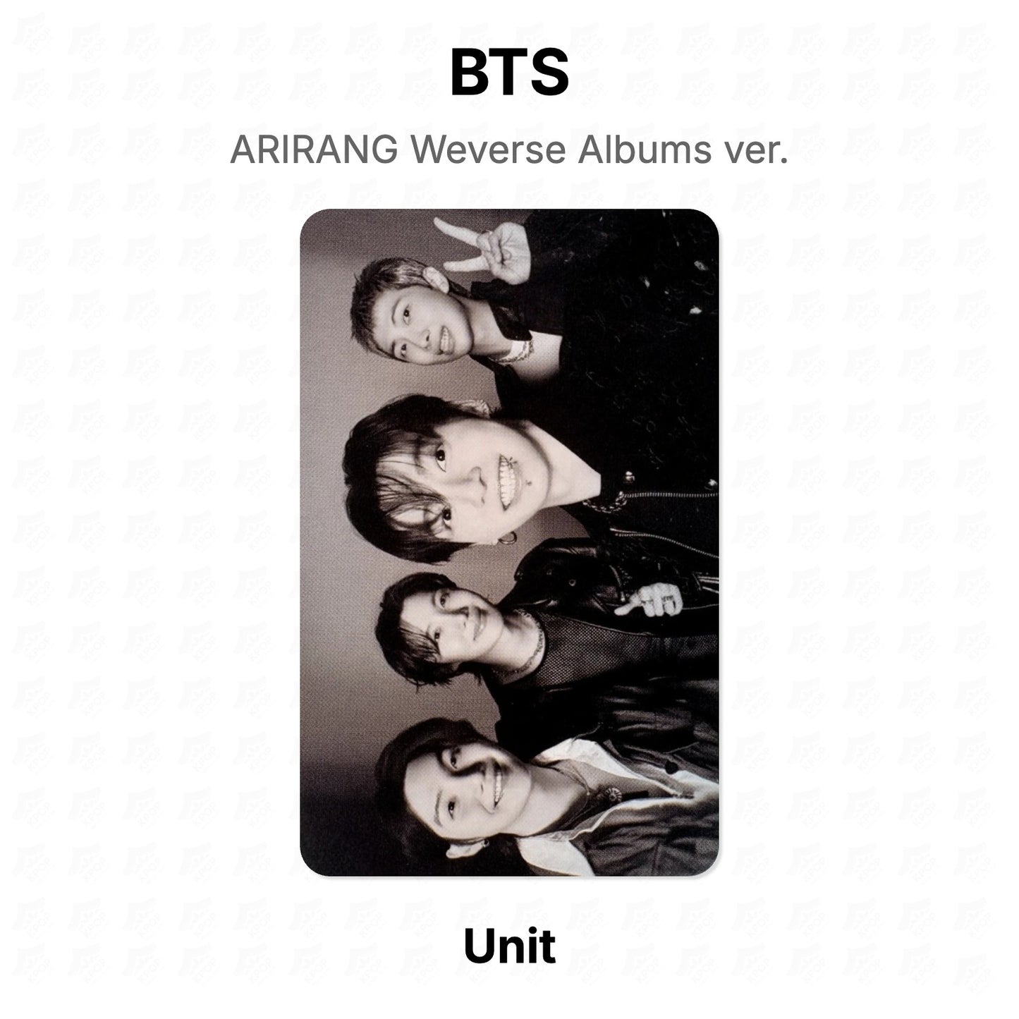 BTS ARIRANG Weverse Albums ver. Official Photocard