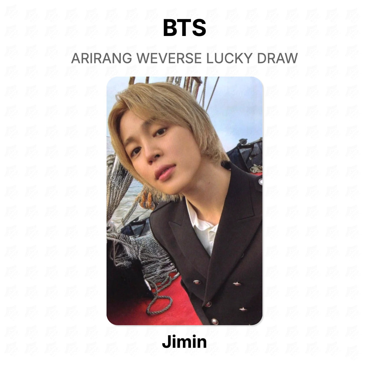 BTS ARIRANG WEVERSE LUCKY DRAW Official Photocard