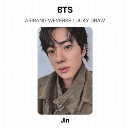 BTS ARIRANG WEVERSE LUCKY DRAW Official Photocard