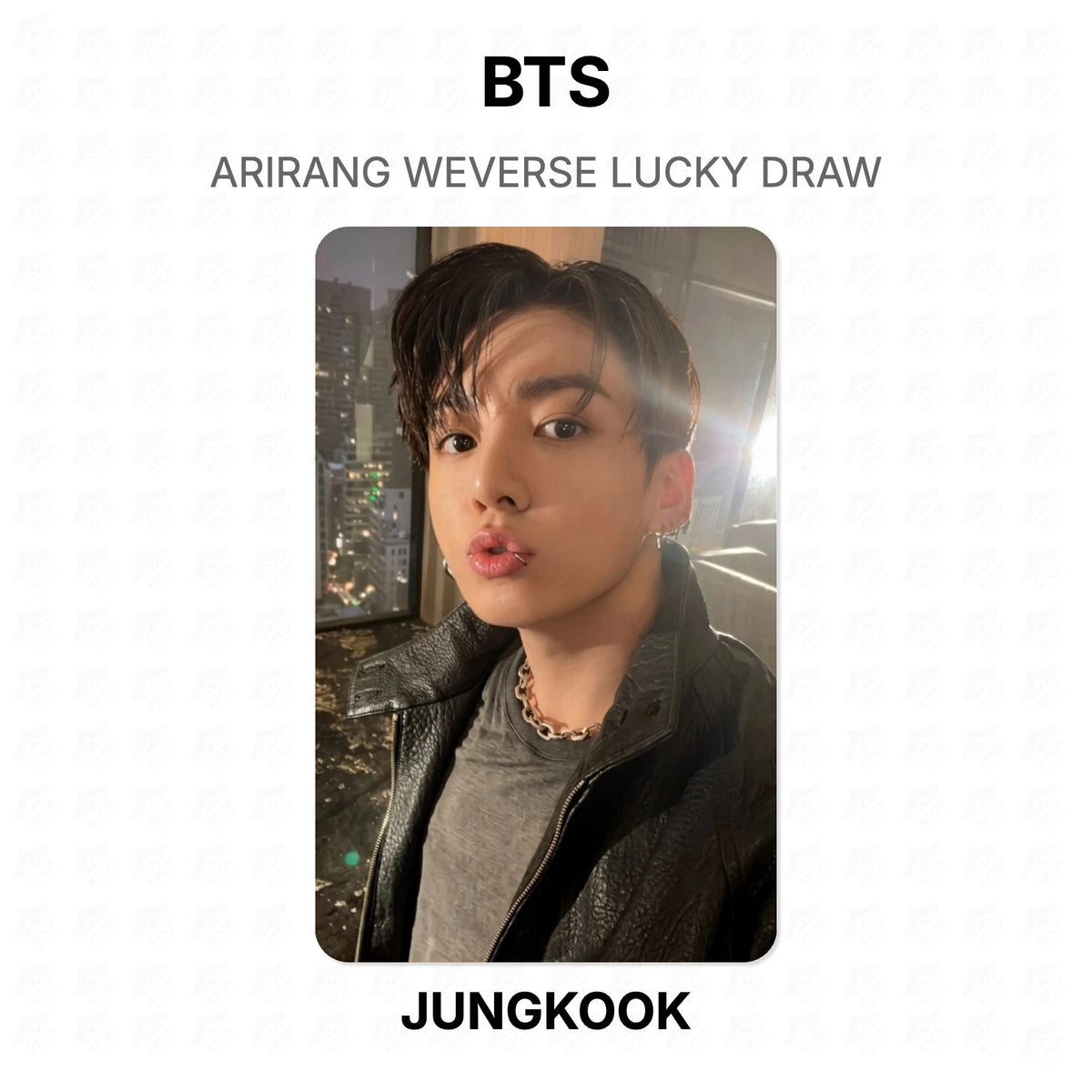 BTS ARIRANG WEVERSE LUCKY DRAW Official Photocard