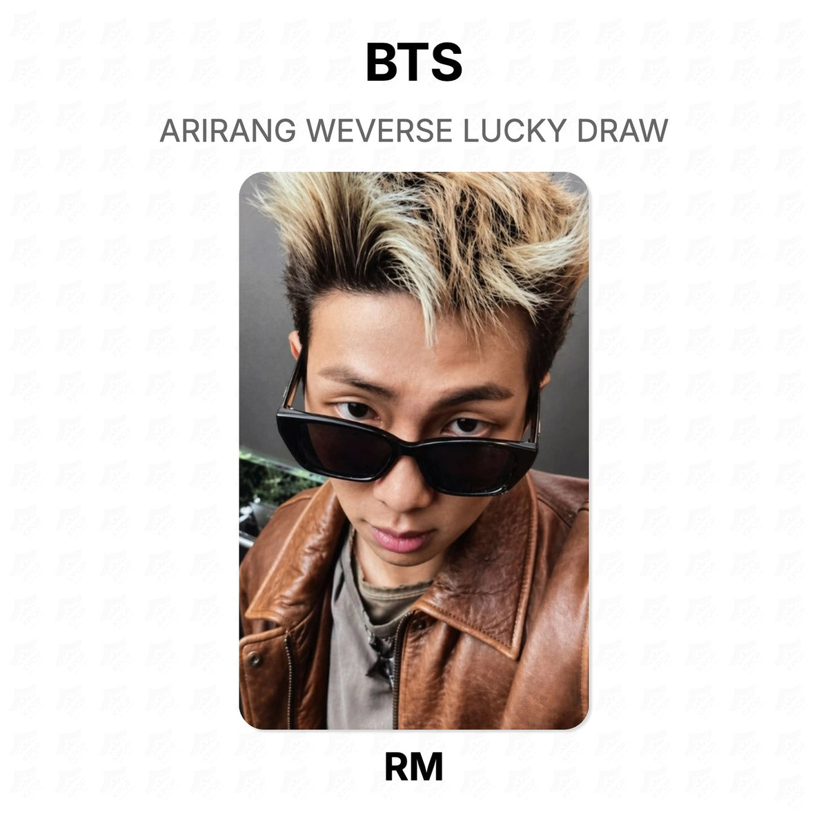 BTS ARIRANG WEVERSE LUCKY DRAW Official Photocard