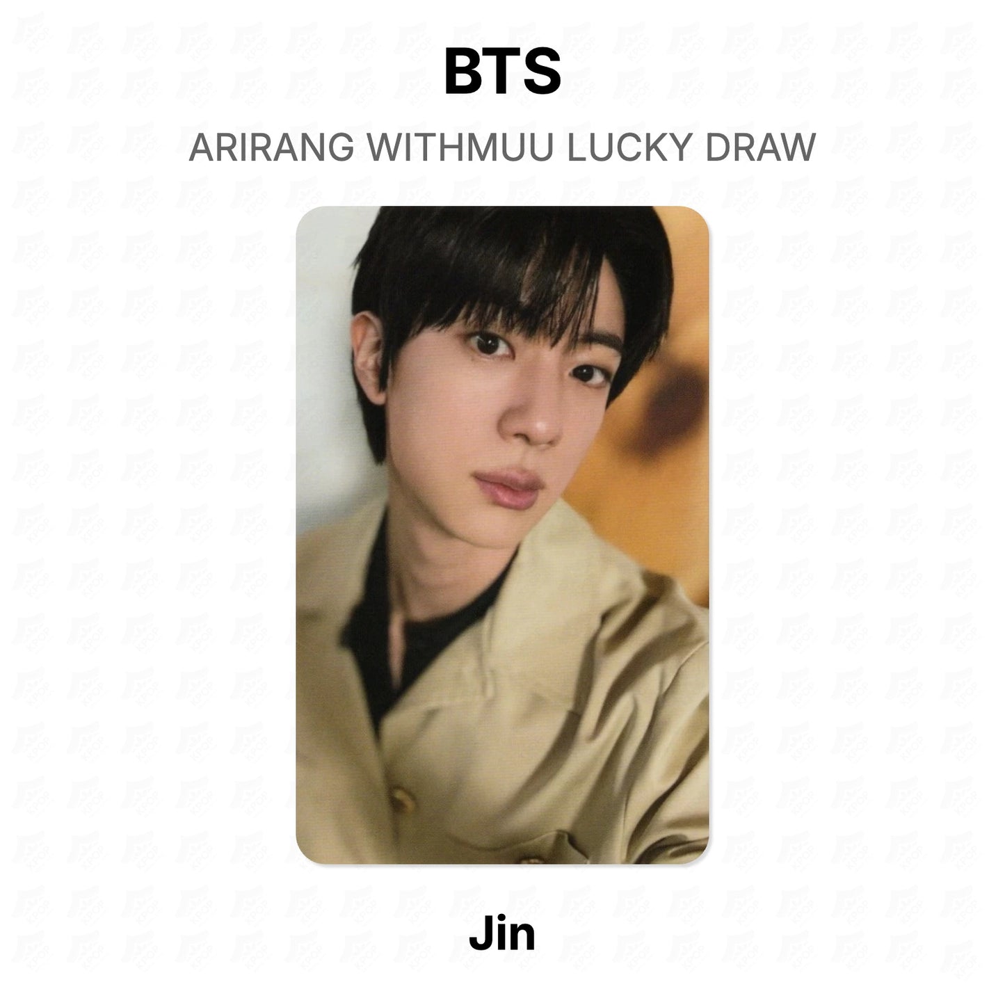 BTS ARIRANG WITHMUU LUCKY DRAW Official Photocard