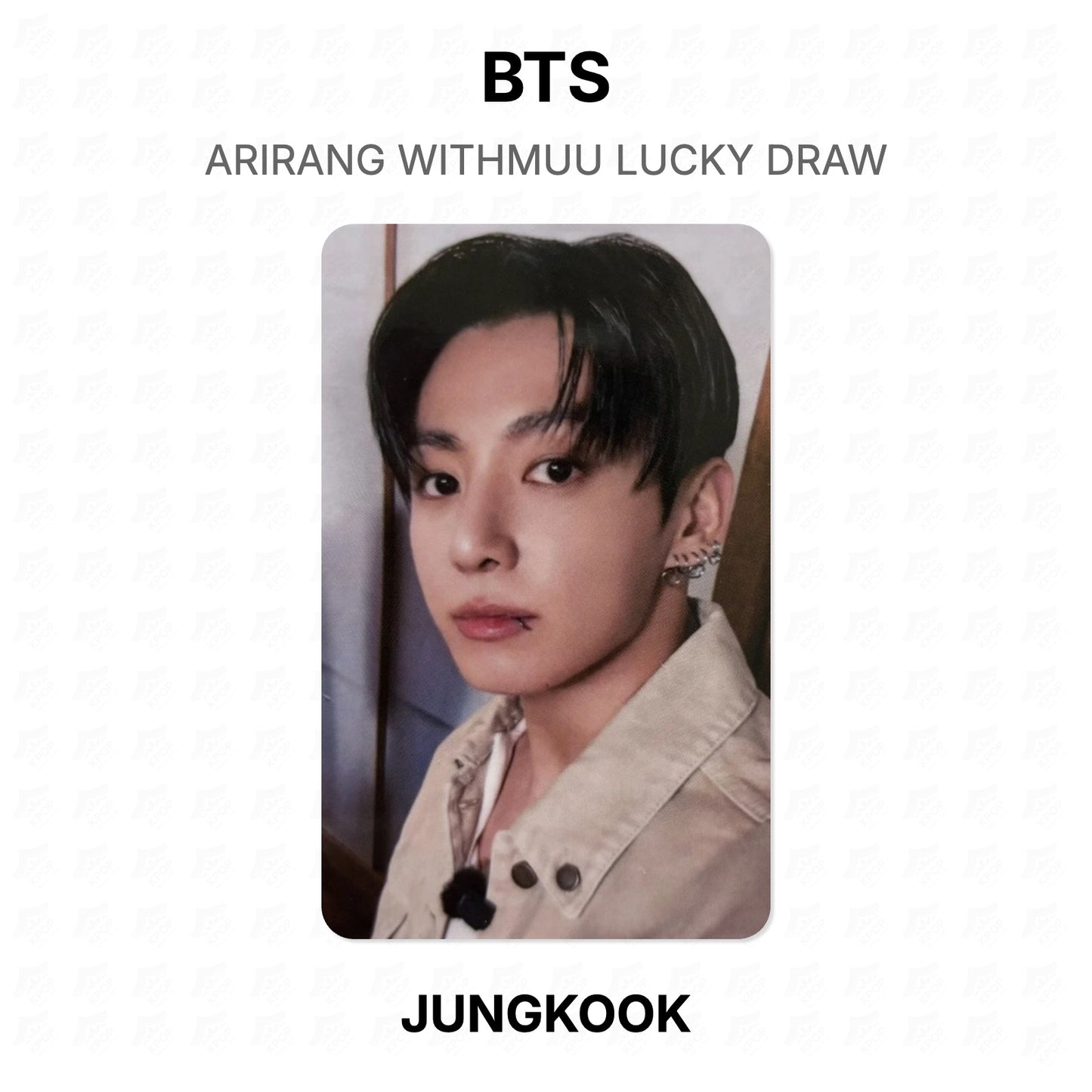 BTS ARIRANG WITHMUU LUCKY DRAW Official Photocard