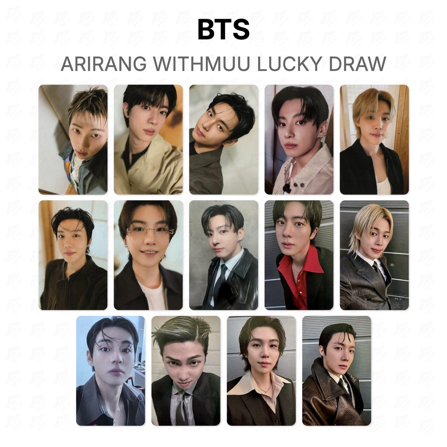 BTS ARIRANG WITHMUU LUCKY DRAW Official Photocard