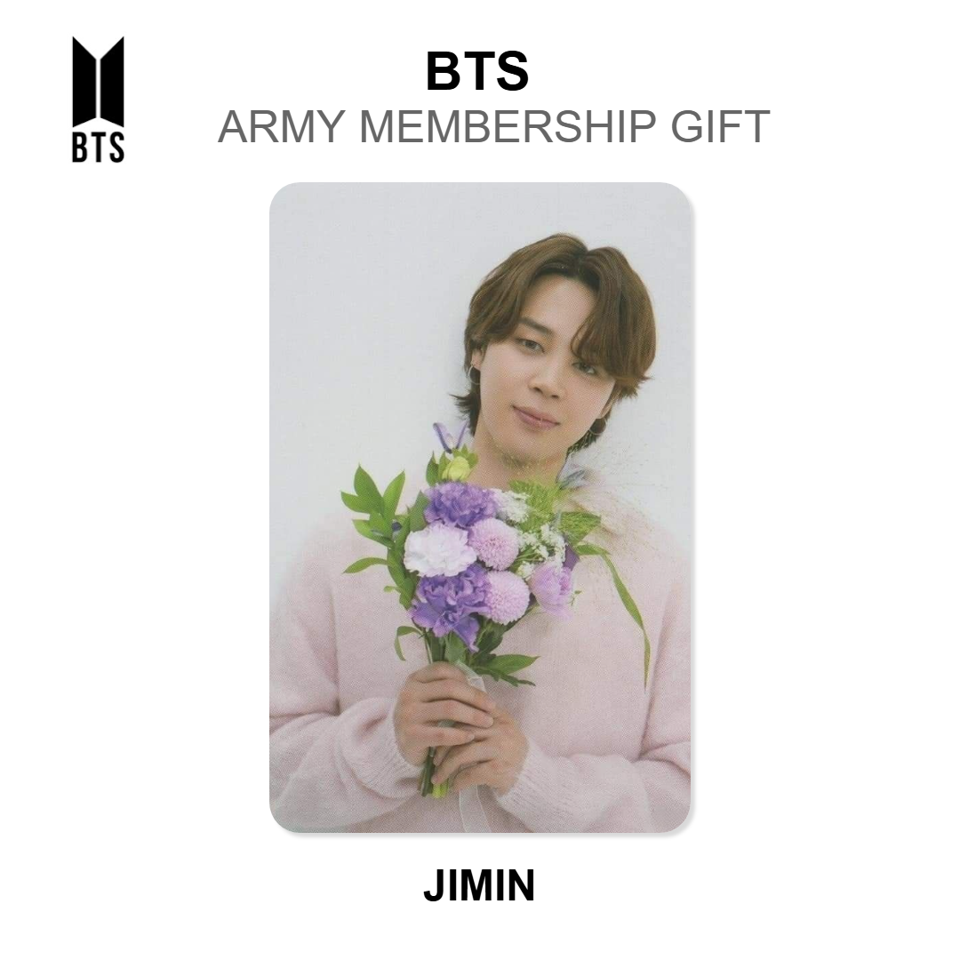 BTS ARMY MEMBERSHIP GIFT photocard oficial