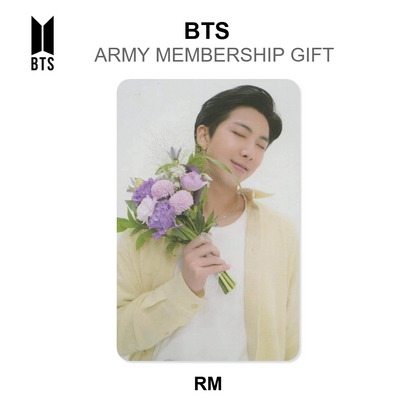 BTS ARMY MEMBERSHIP GIFT photocard oficial