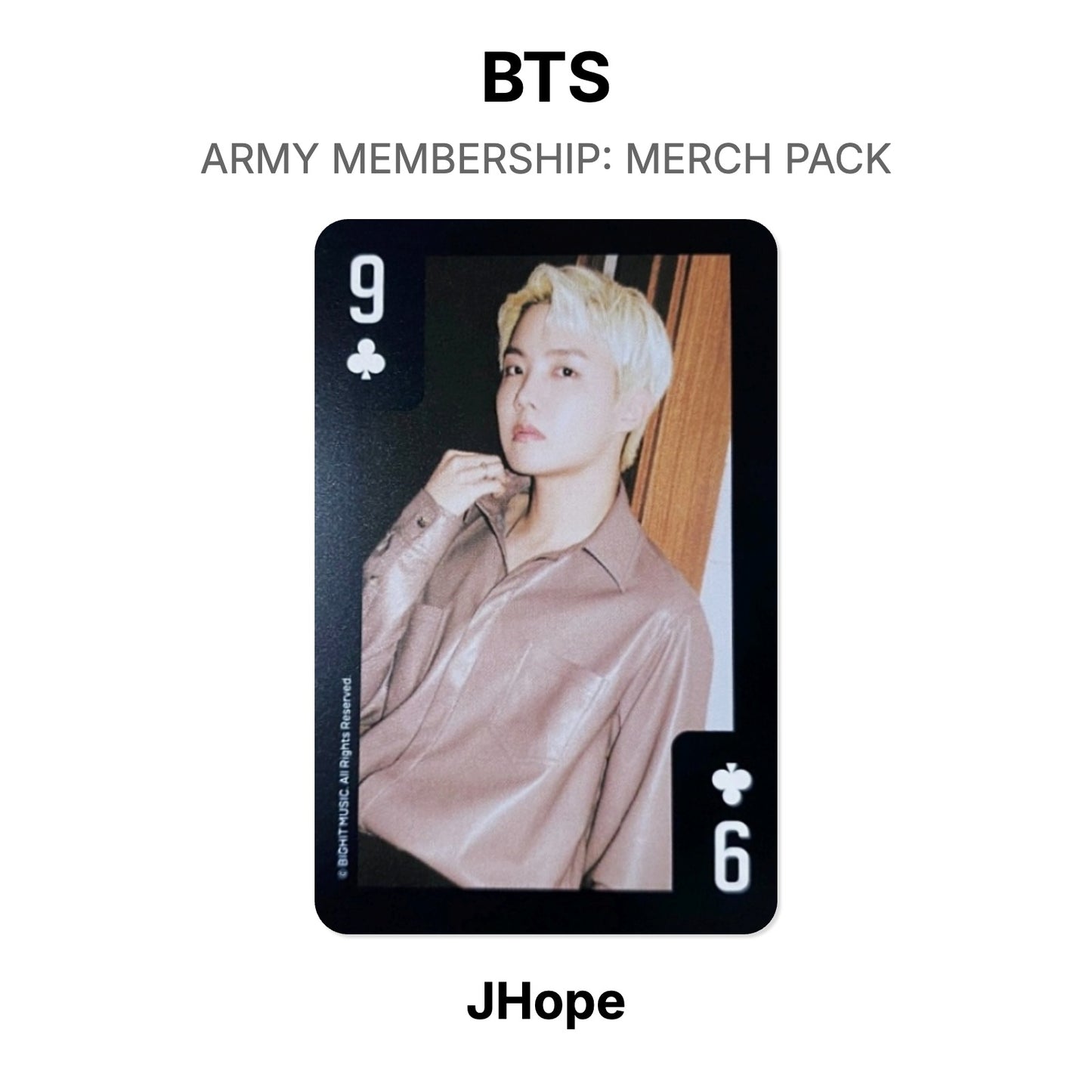 BTS ARMY MEMBERSHIP: MERCH PACK Official Photocard