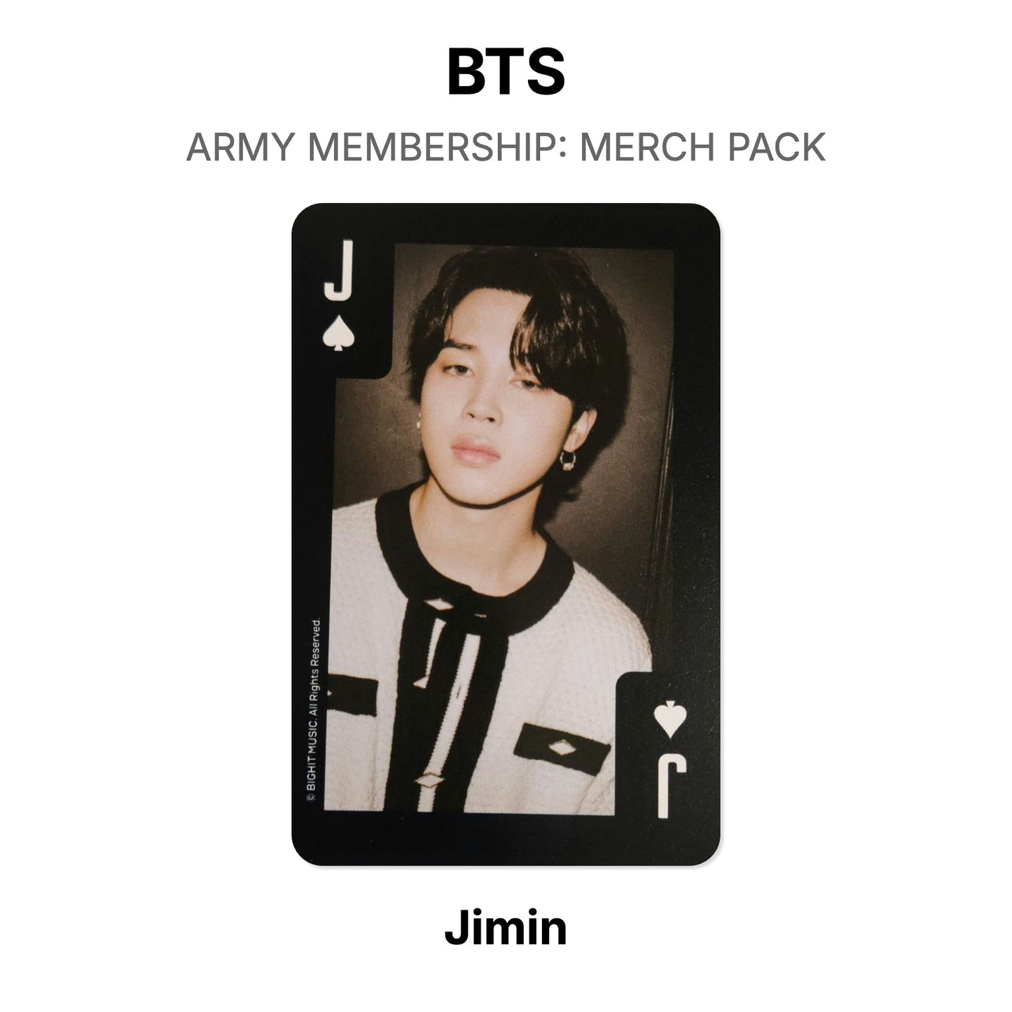 BTS ARMY MEMBERSHIP: MERCH PACK Official Photocard