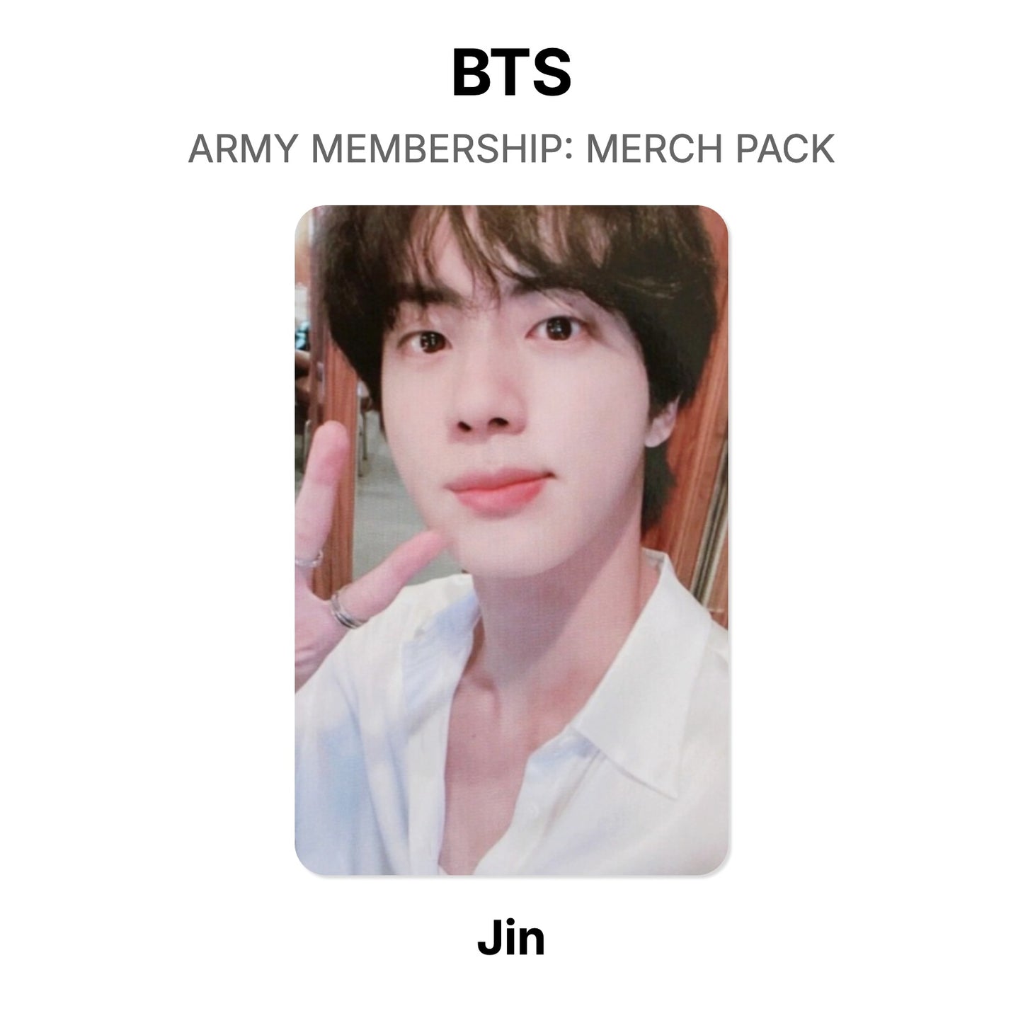 BTS ARMY MEMBERSHIP: MERCH PACK Official Photocard