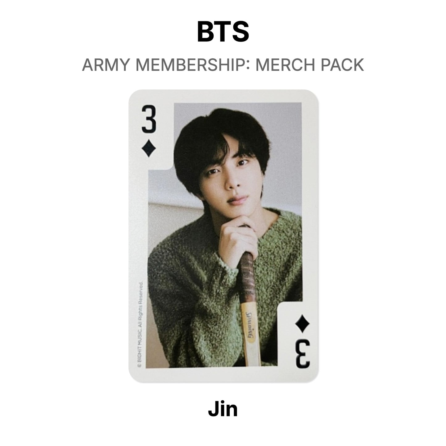 BTS ARMY MEMBERSHIP: MERCH PACK Official Photocard