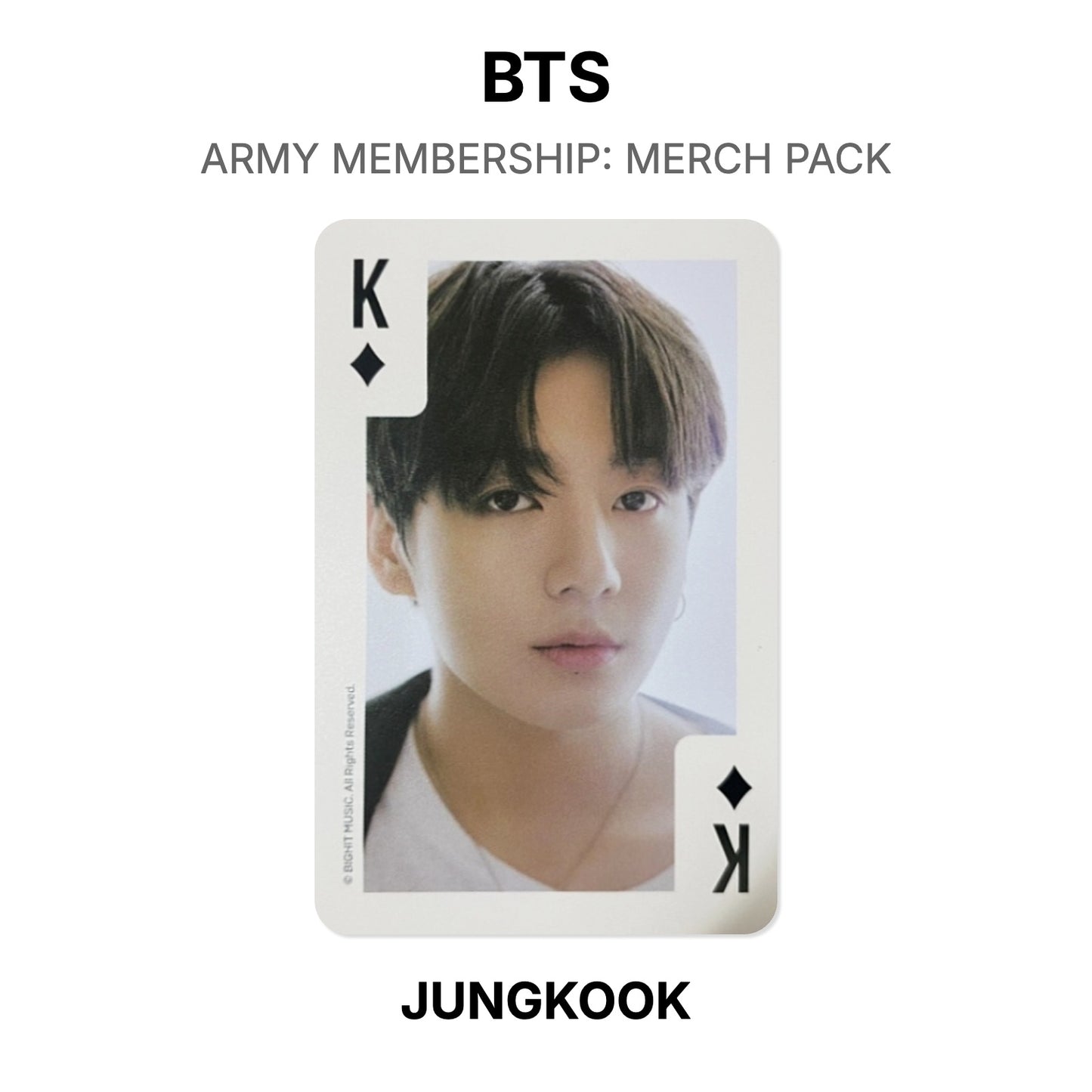 BTS ARMY MEMBERSHIP: MERCH PACK Official Photocard