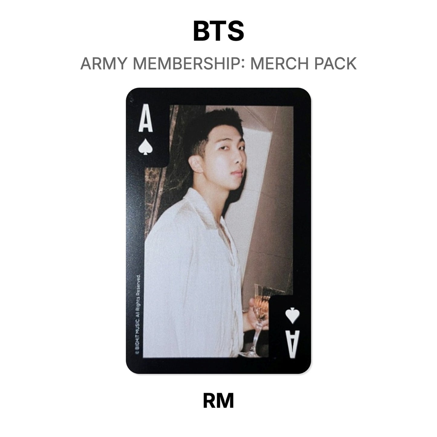 BTS ARMY MEMBERSHIP: MERCH PACK Official Photocard