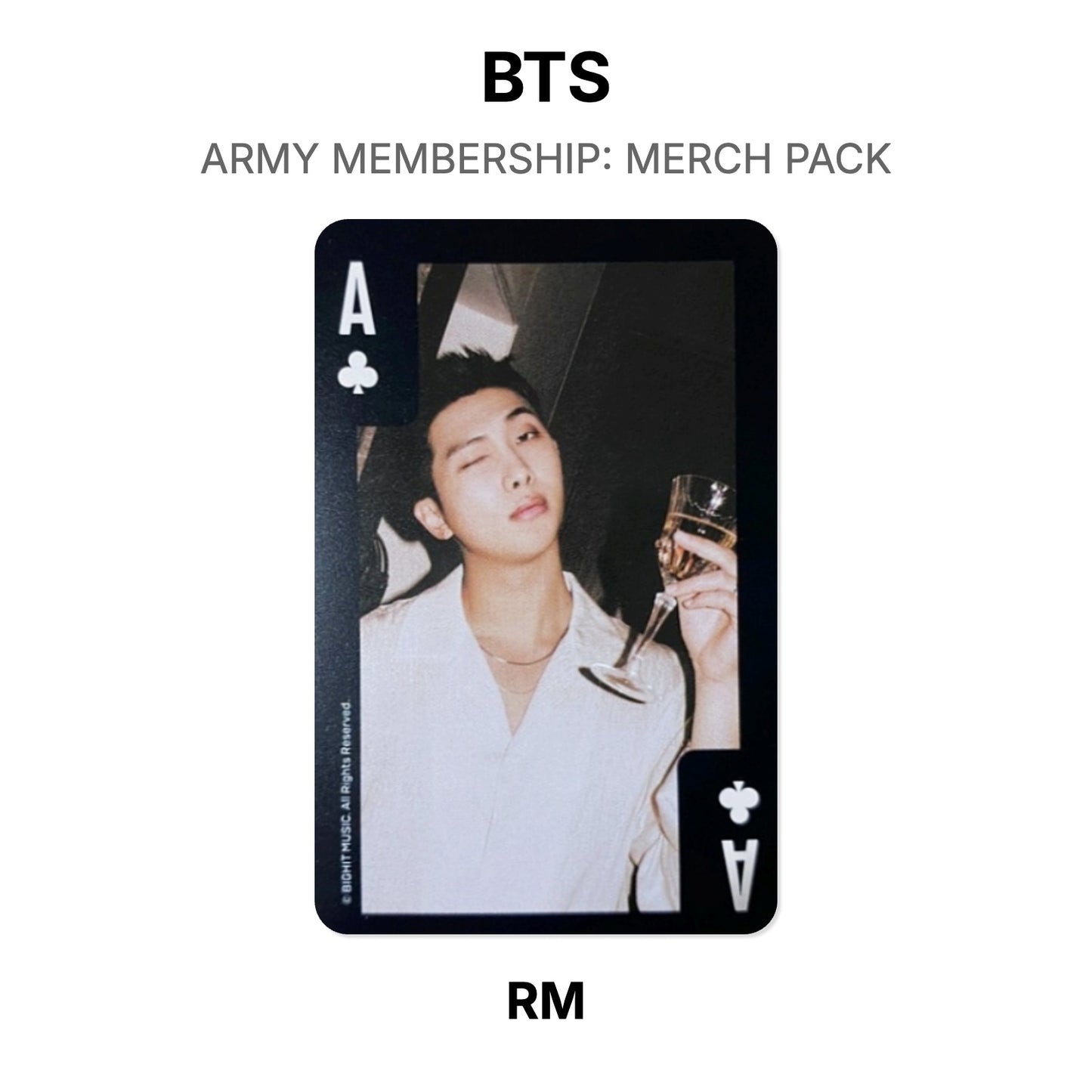 BTS ARMY MEMBERSHIP: MERCH PACK Official Photocard