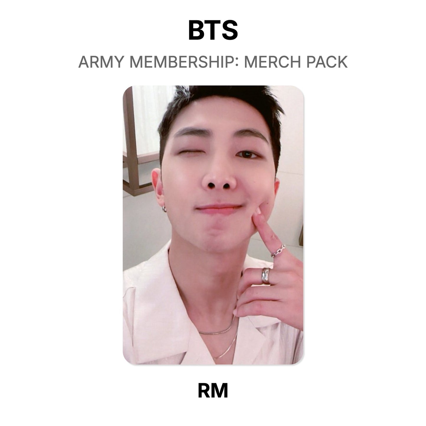 BTS ARMY MEMBERSHIP: MERCH PACK Official Photocard