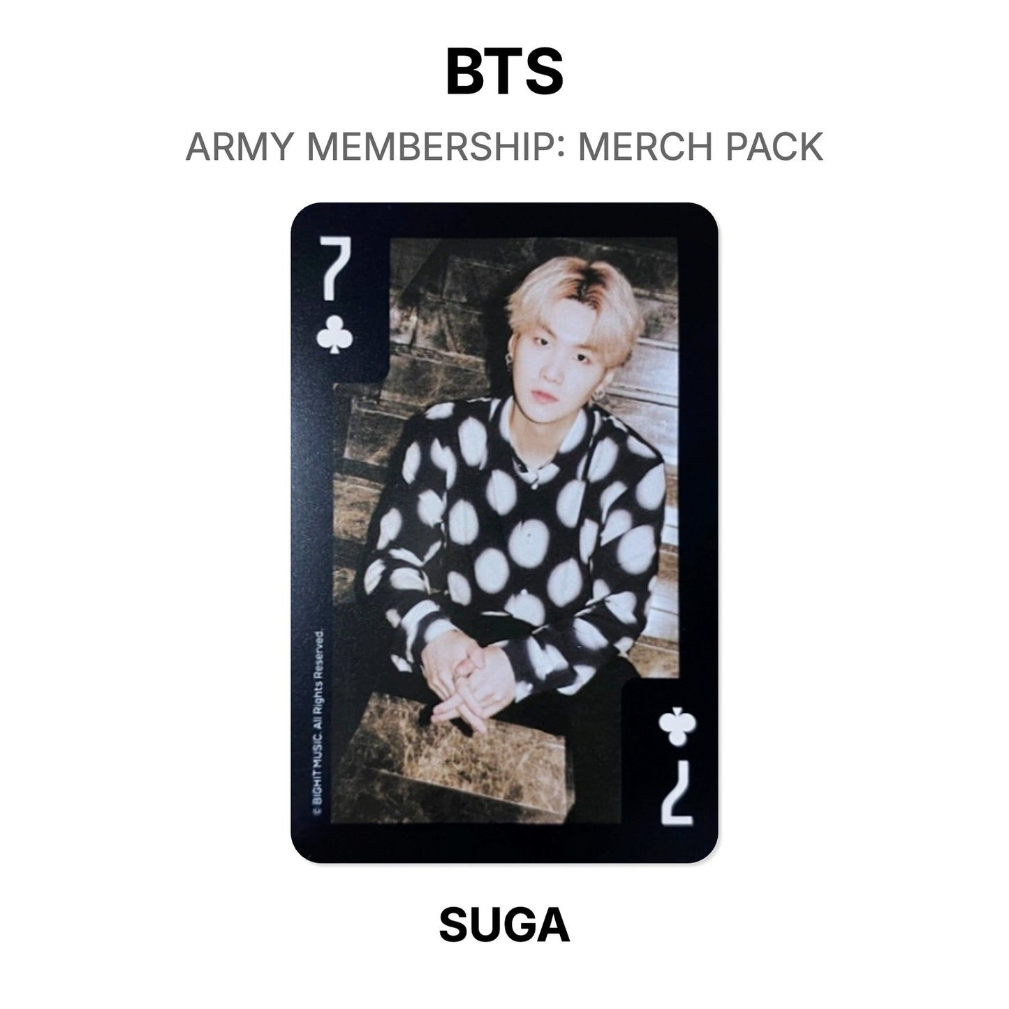 BTS ARMY MEMBERSHIP: MERCH PACK Official Photocard