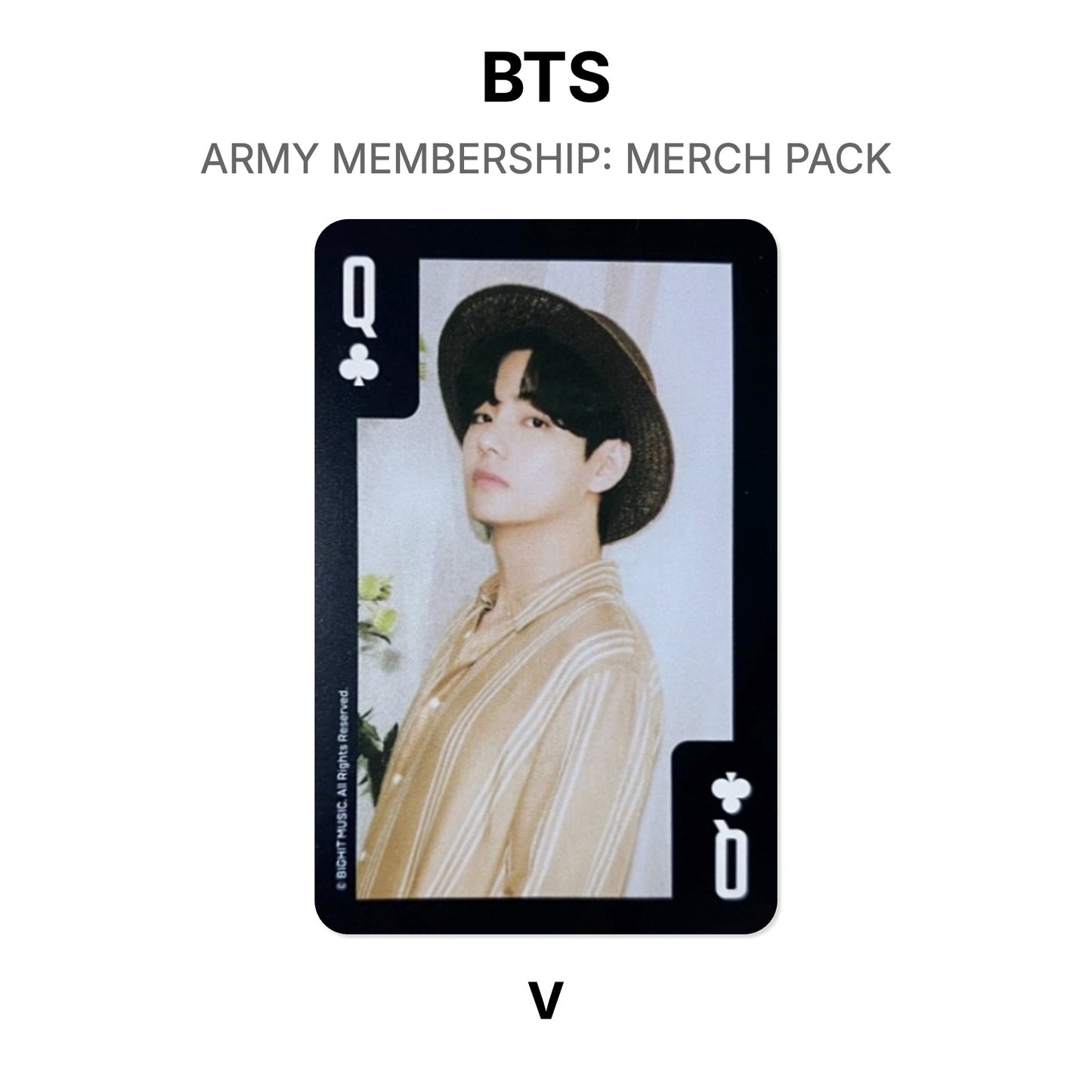 BTS ARMY MEMBERSHIP: MERCH PACK Official Photocard