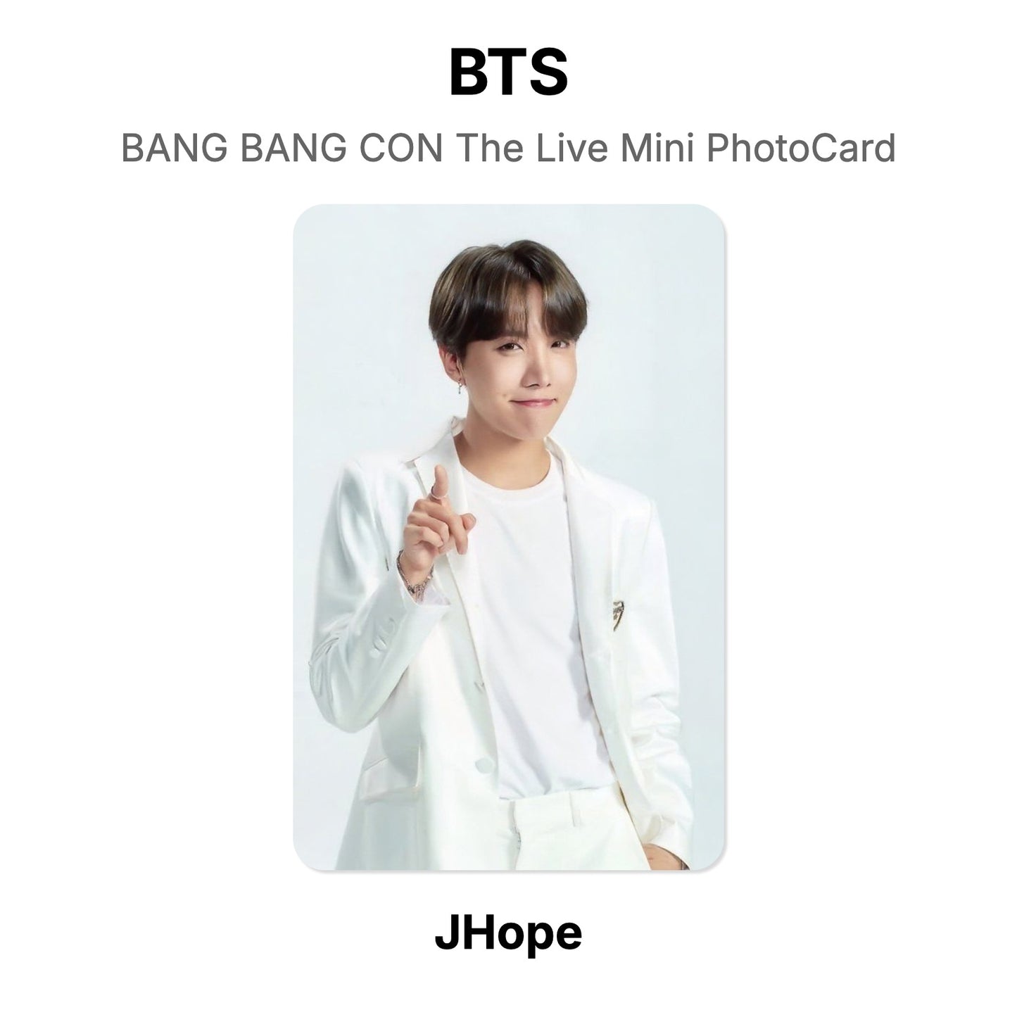 BTS BANG BANG CON The Live Mini PhotoCard photocard resmi