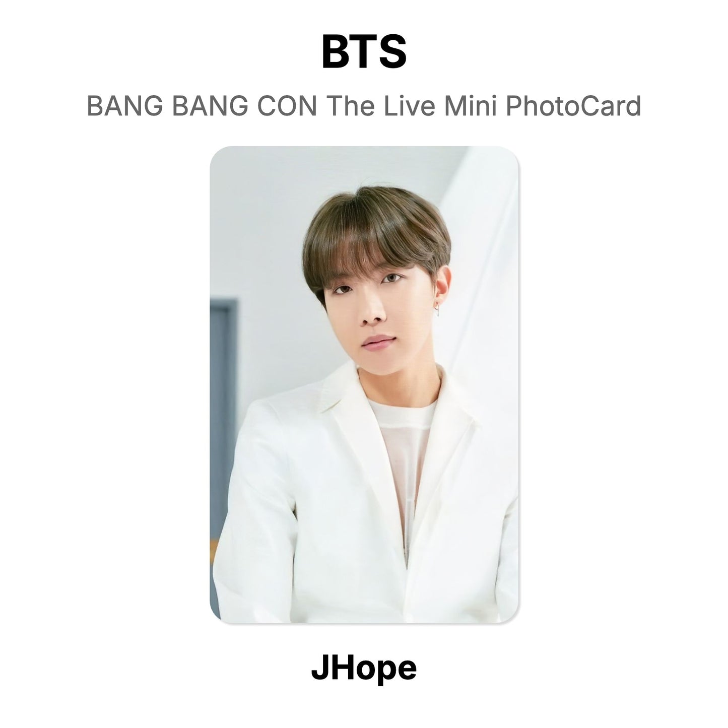 BTS BANG BANG CON The Live Mini PhotoCard photocard resmi