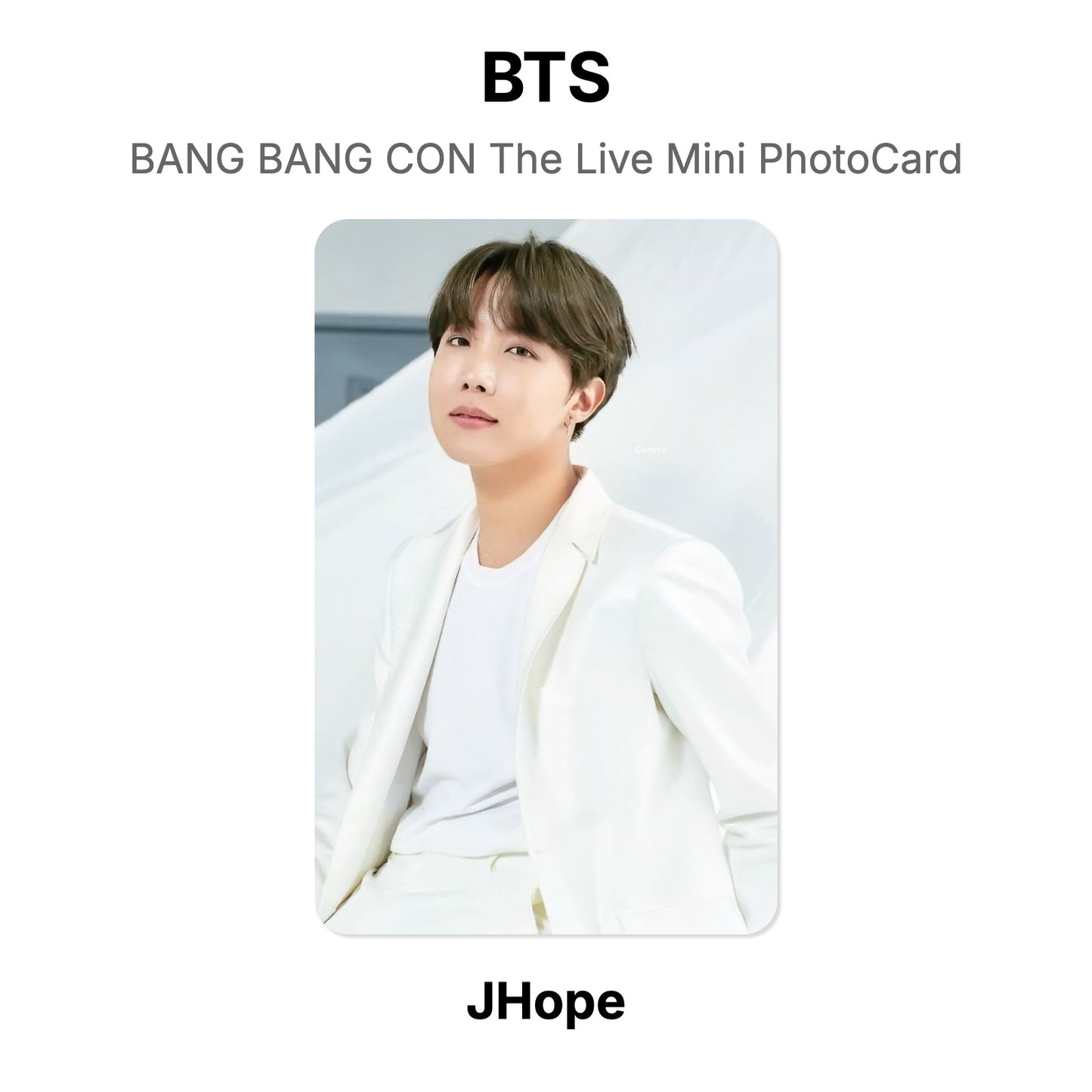 BTS BANG BANG CON The Live Mini PhotoCard photocard resmi