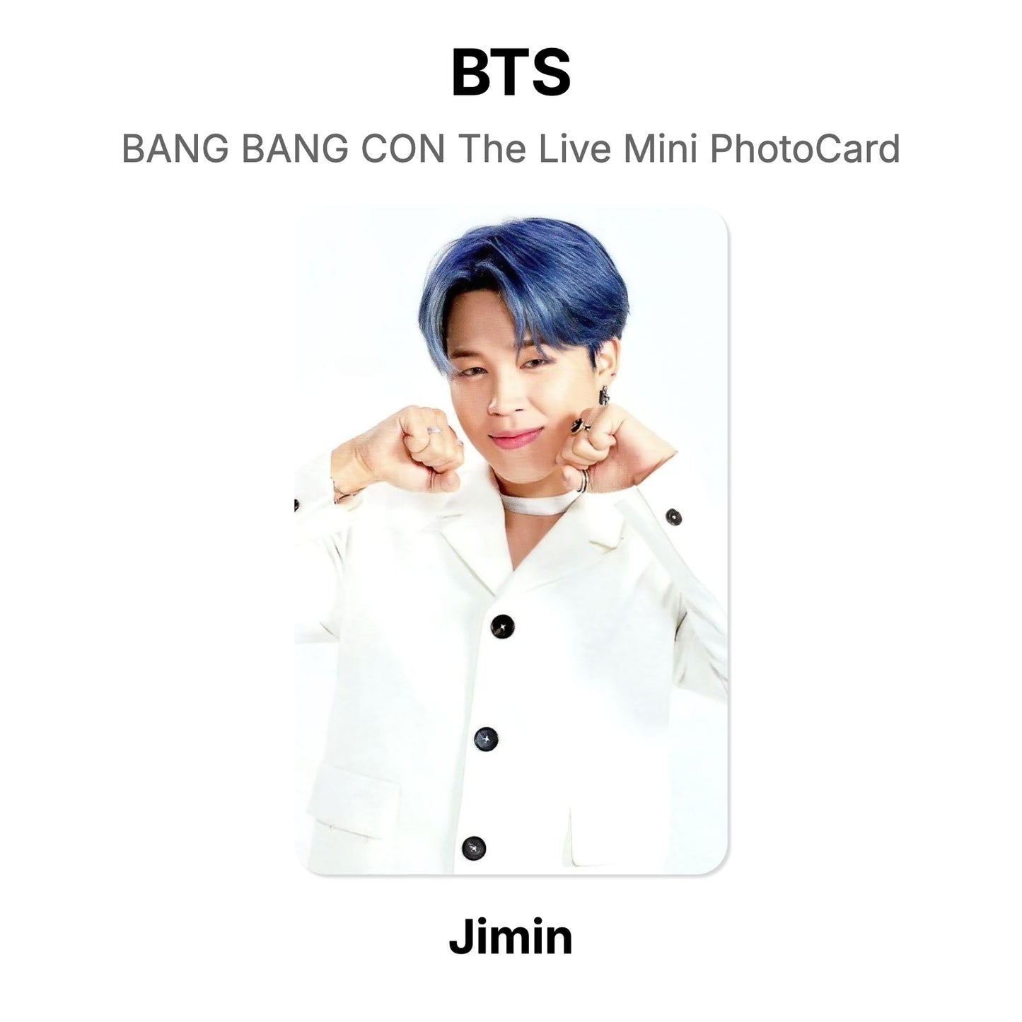 BTS BANG BANG CON The Live Mini PhotoCard photocard resmi