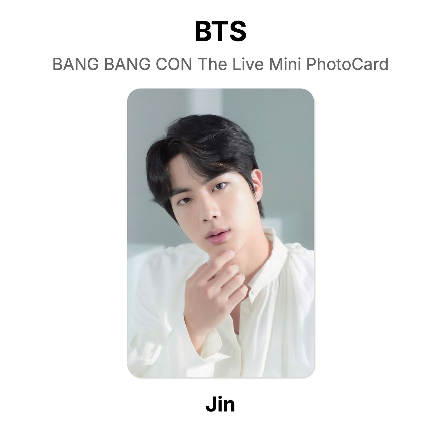 BTS BANG BANG CON The Live Mini PhotoCard photocard resmi
