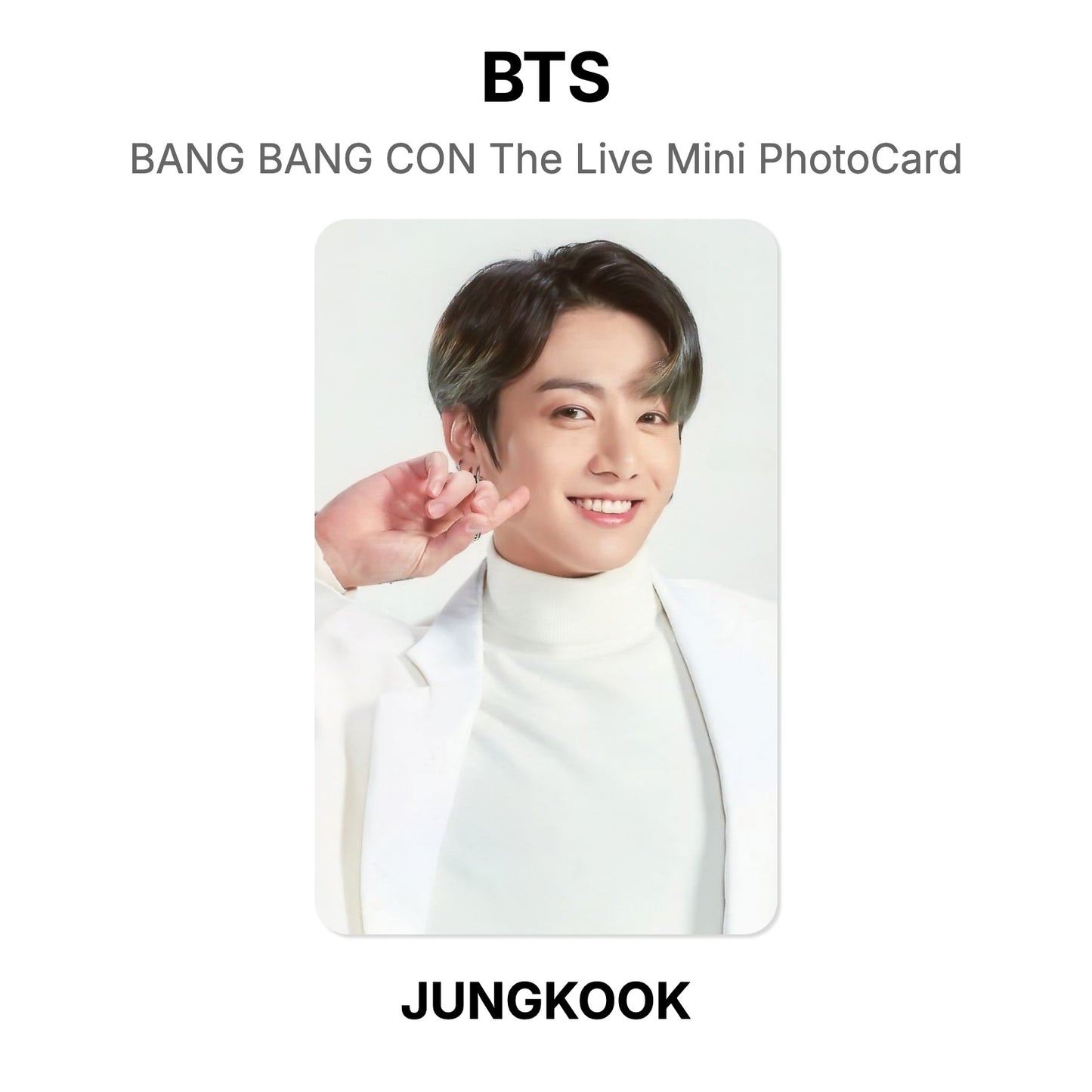 BTS BANG BANG CON The Live Mini PhotoCard photocard resmi