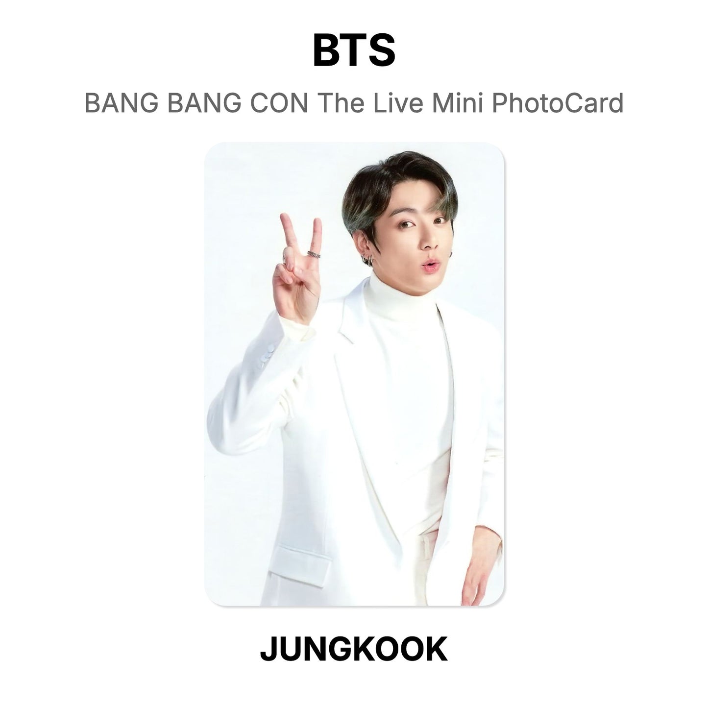 BTS BANG BANG CON The Live Mini PhotoCard photocard resmi