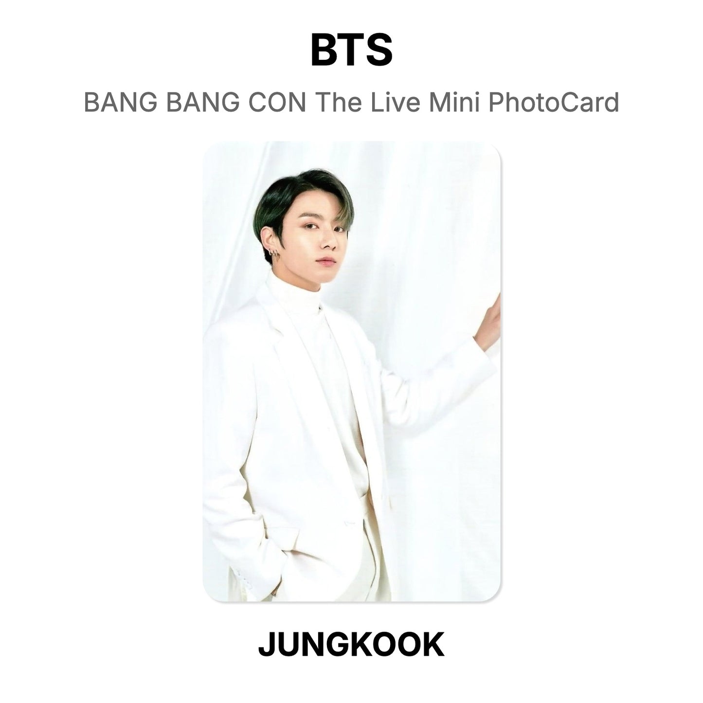 BTS BANG BANG CON The Live Mini PhotoCard photocard resmi