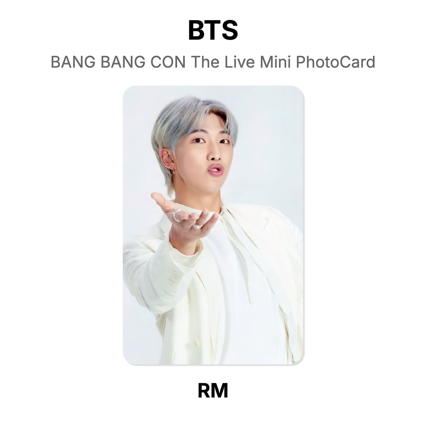 BTS BANG BANG CON The Live Mini PhotoCard photocard resmi