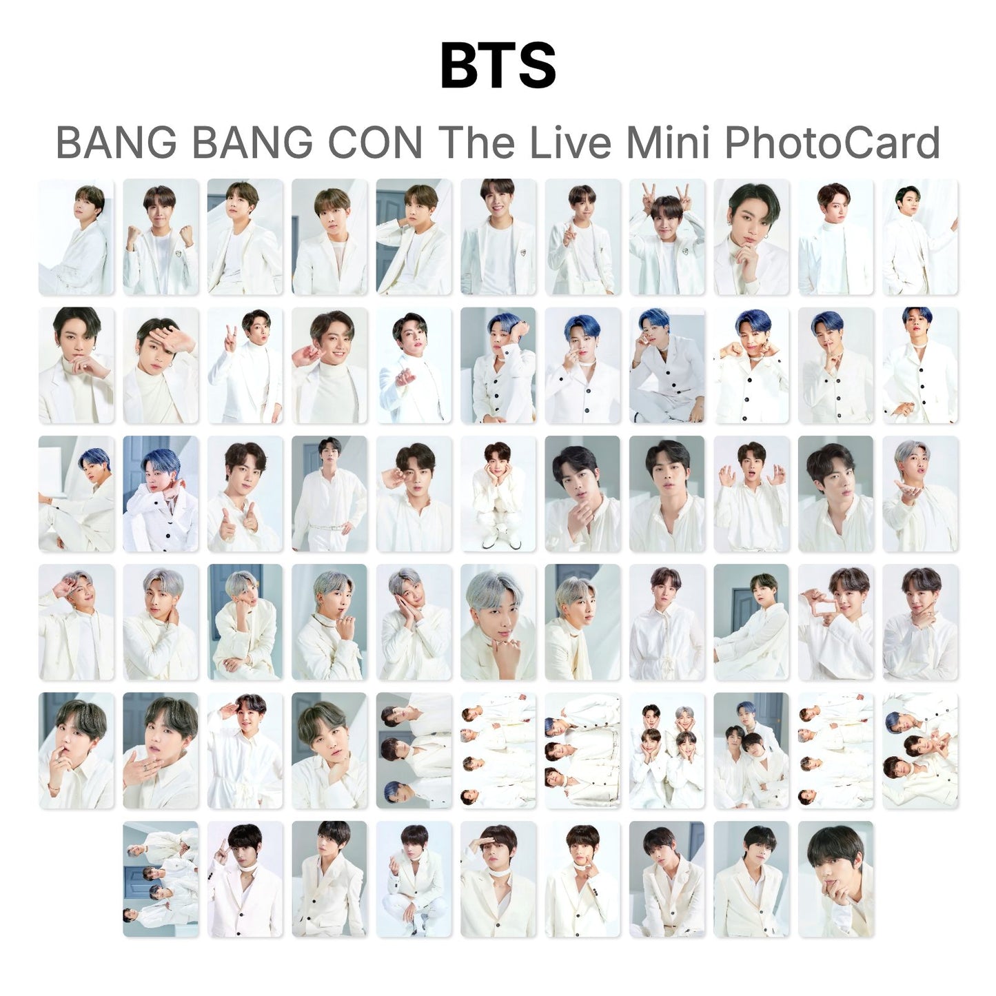 BTS BANG BANG CON The Live Mini PhotoCard photocard resmi