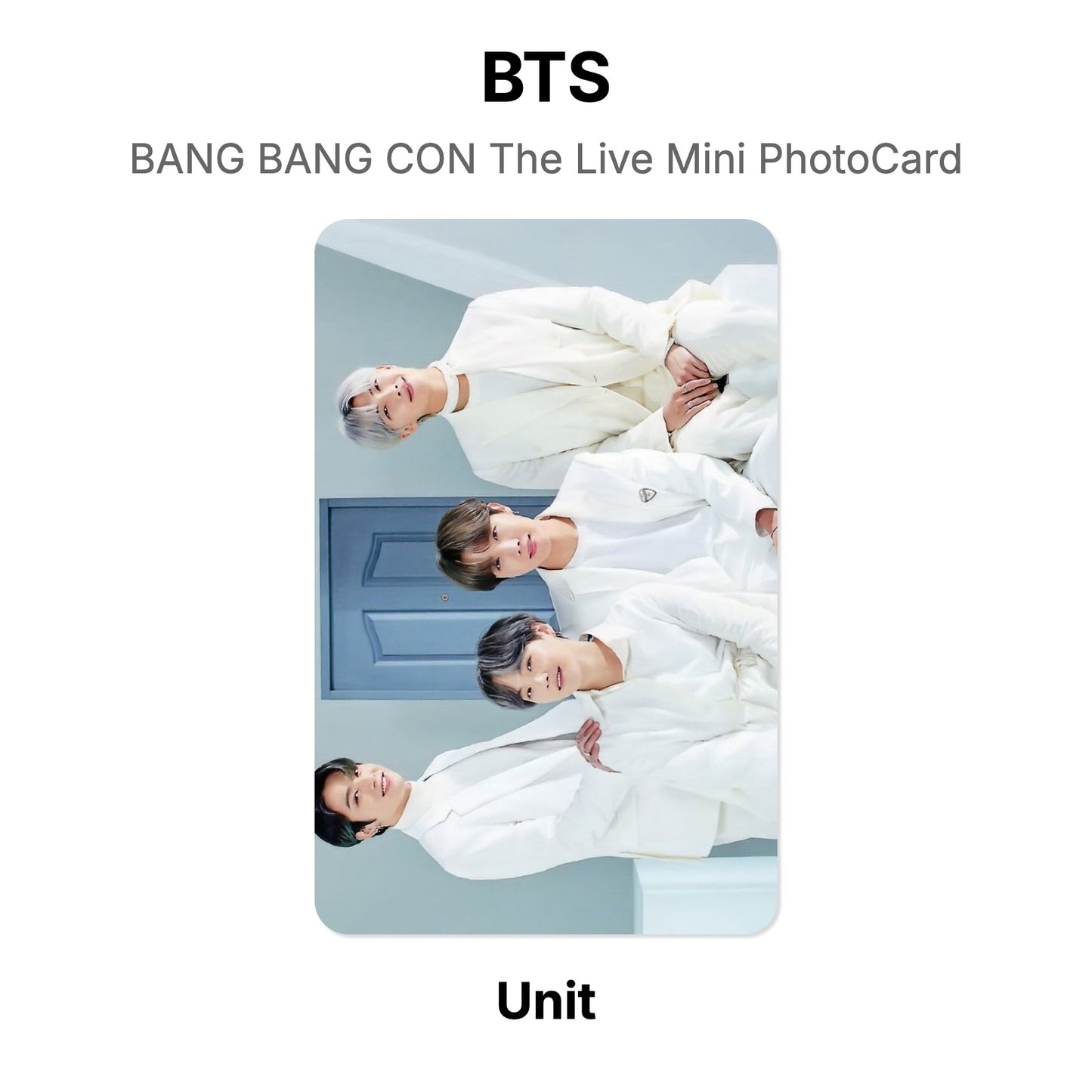 BTS BANG BANG CON The Live Mini PhotoCard photocard resmi