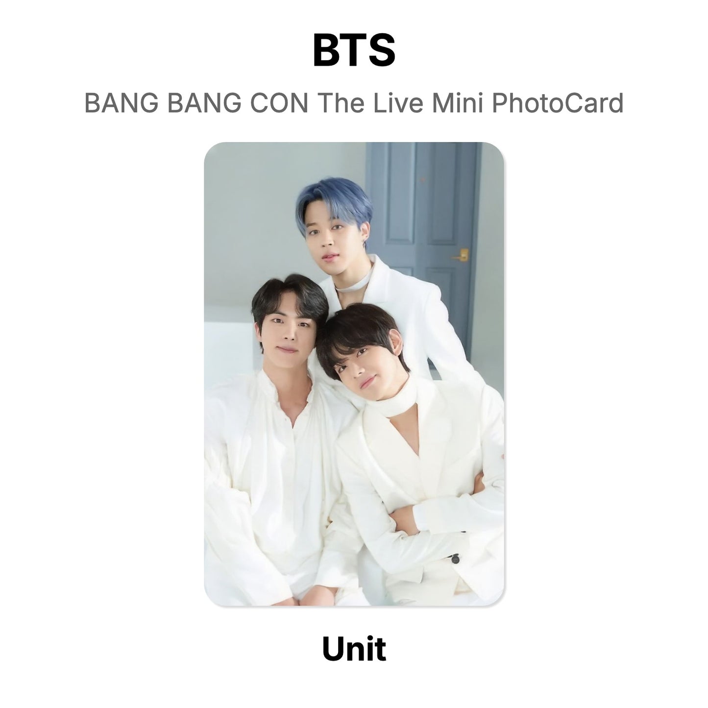 BTS BANG BANG CON The Live Mini PhotoCard photocard resmi
