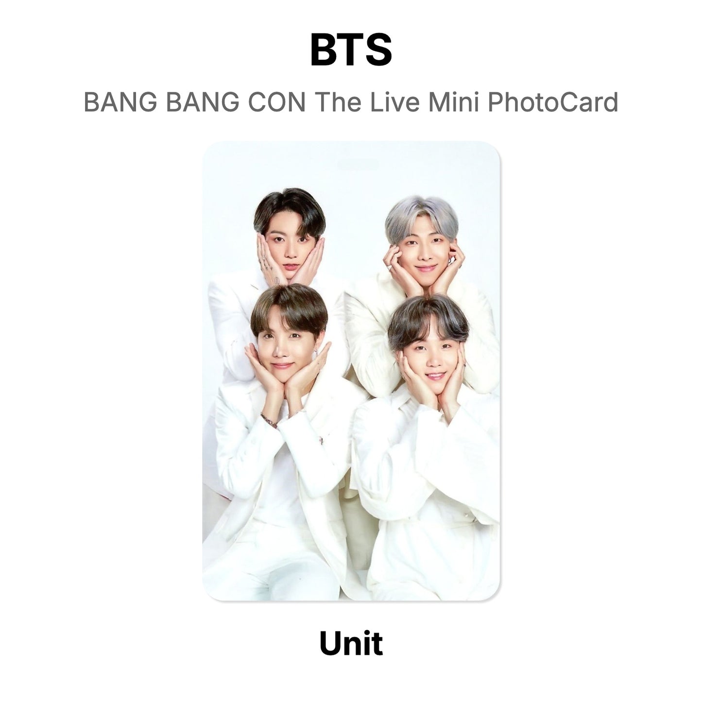 BTS BANG BANG CON The Live Mini PhotoCard photocard resmi