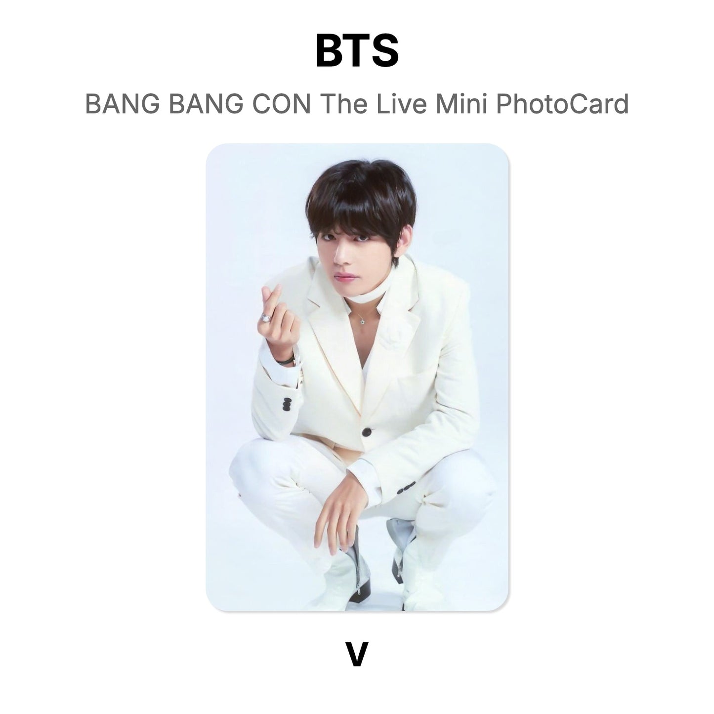 BTS BANG BANG CON The Live Mini PhotoCard photocard resmi