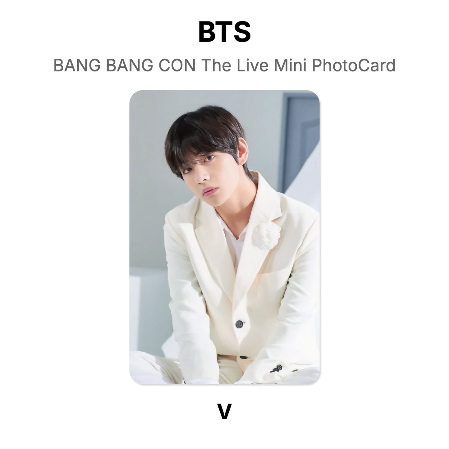 BTS BANG BANG CON The Live Mini PhotoCard photocard resmi