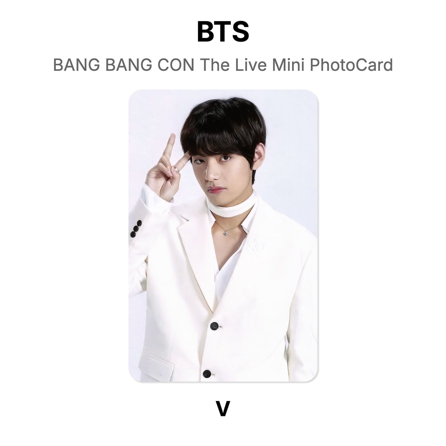 BTS BANG BANG CON The Live Mini PhotoCard photocard resmi