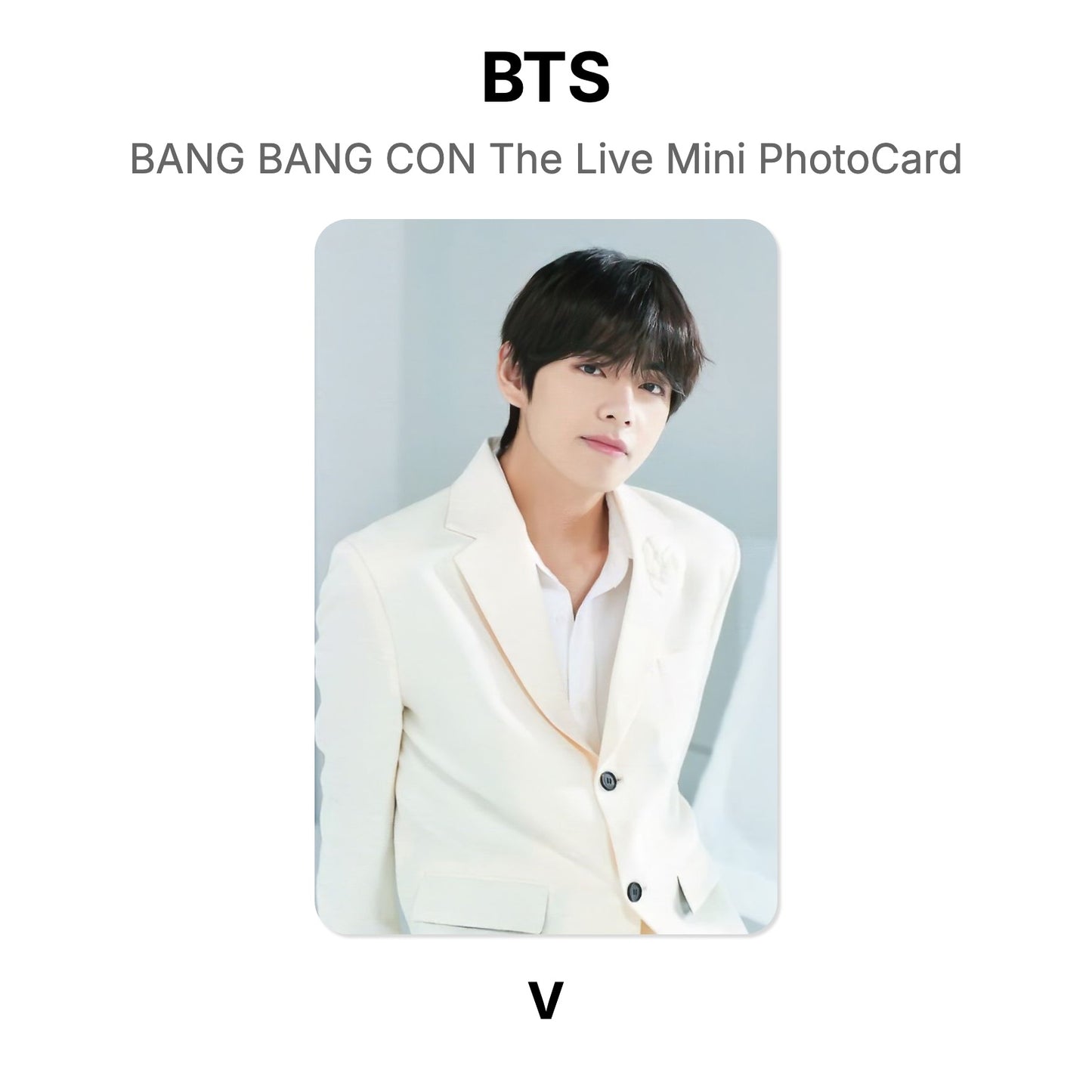 BTS BANG BANG CON The Live Mini PhotoCard photocard resmi