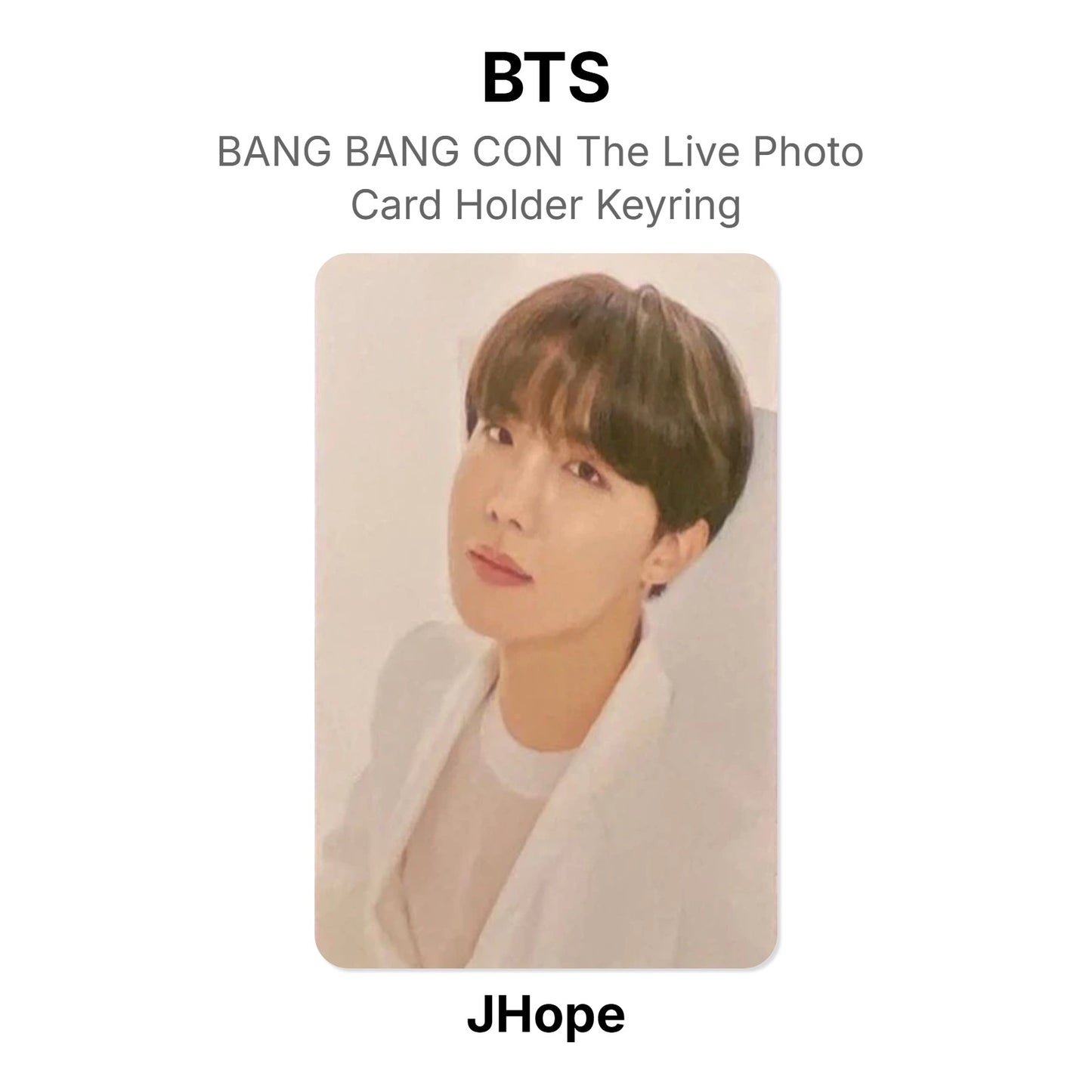BTS BANG BANG CON The Live Photo Card Holder Keyring Official Photocard