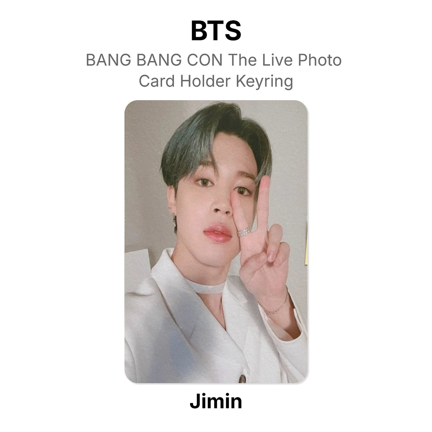 BTS BANG BANG CON The Live Photo Card Holder Keyring Official Photocard