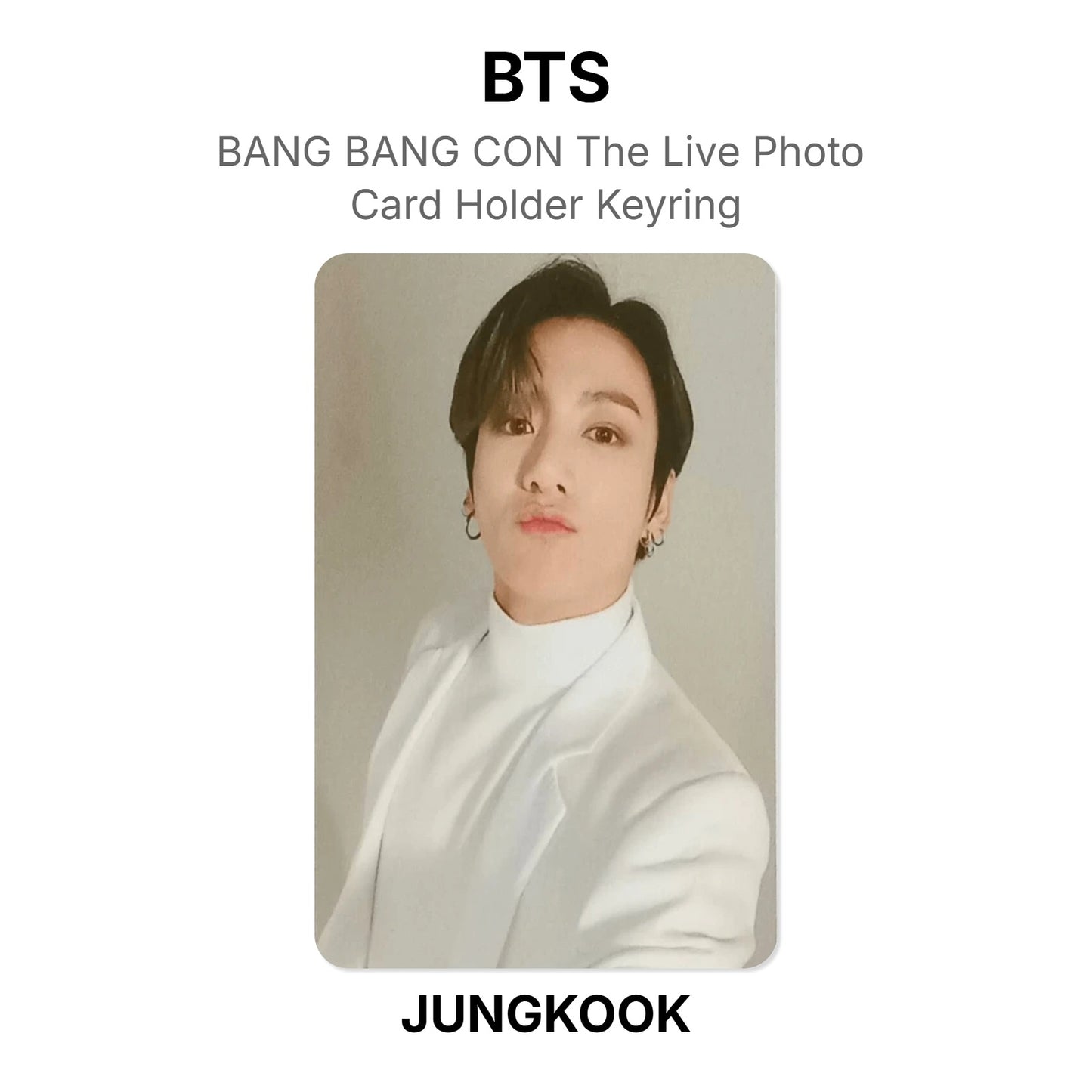 BTS BANG BANG CON The Live Photo Card Holder Keyring Official Photocard
