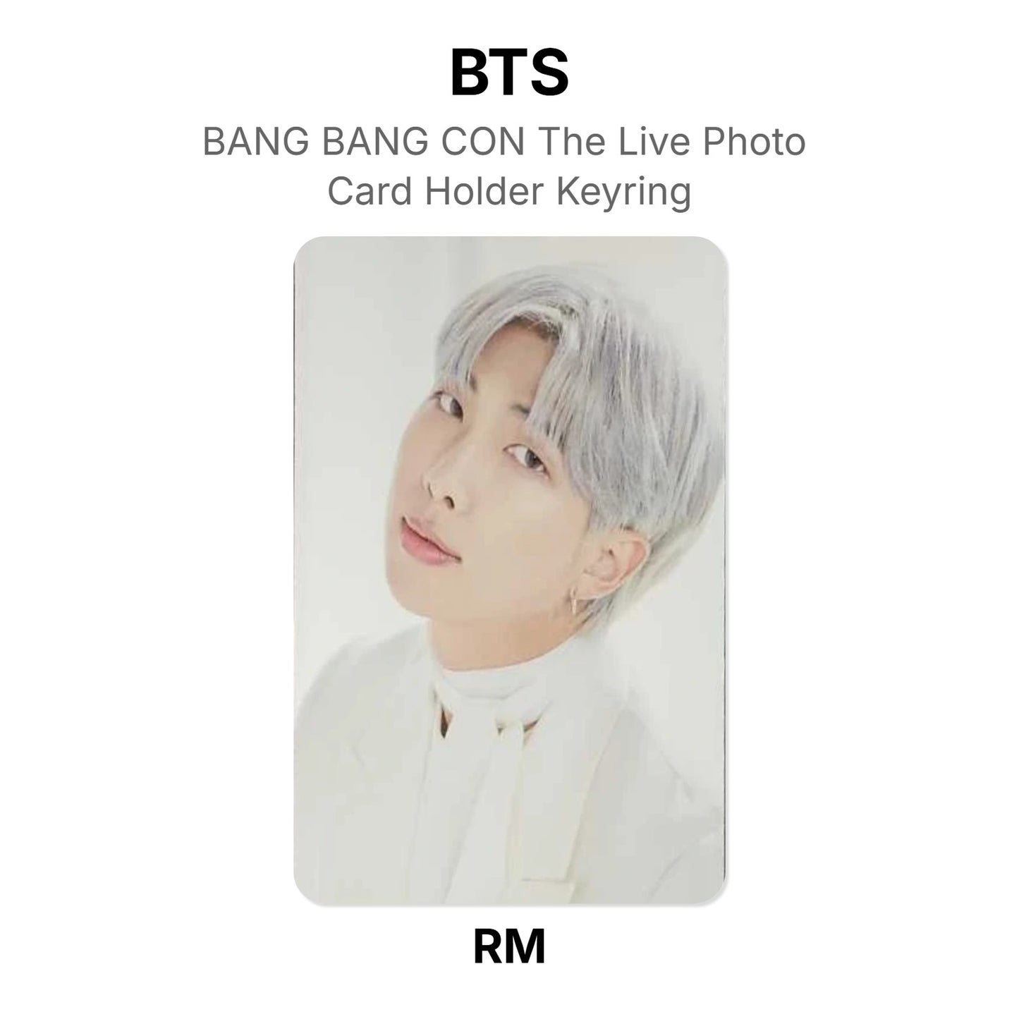 BTS BANG BANG CON The Live Photo Card Holder Keyring Official Photocard