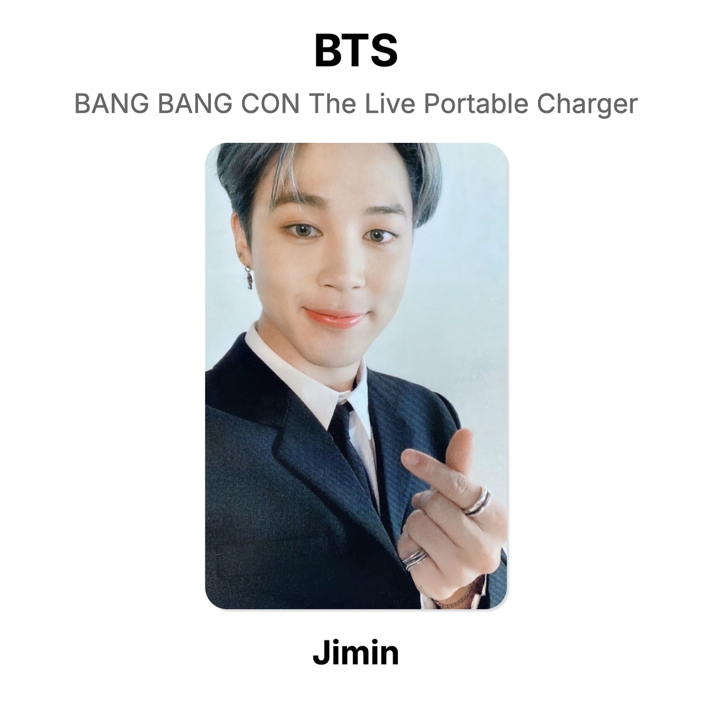BTS BANG BANG CON The Live Portable Charger photocard oficial