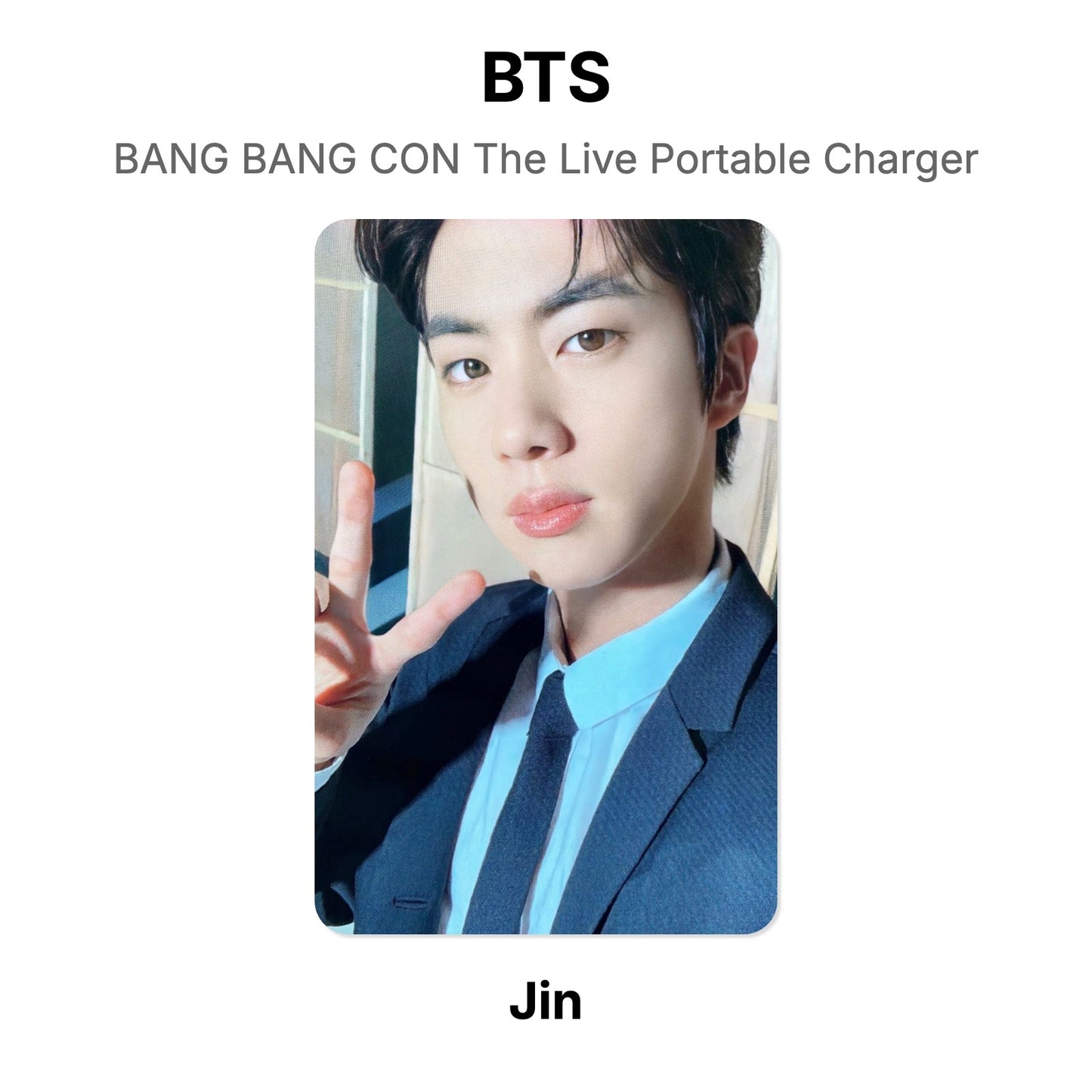 BTS BANG BANG CON The Live Portable Charger photocard oficial