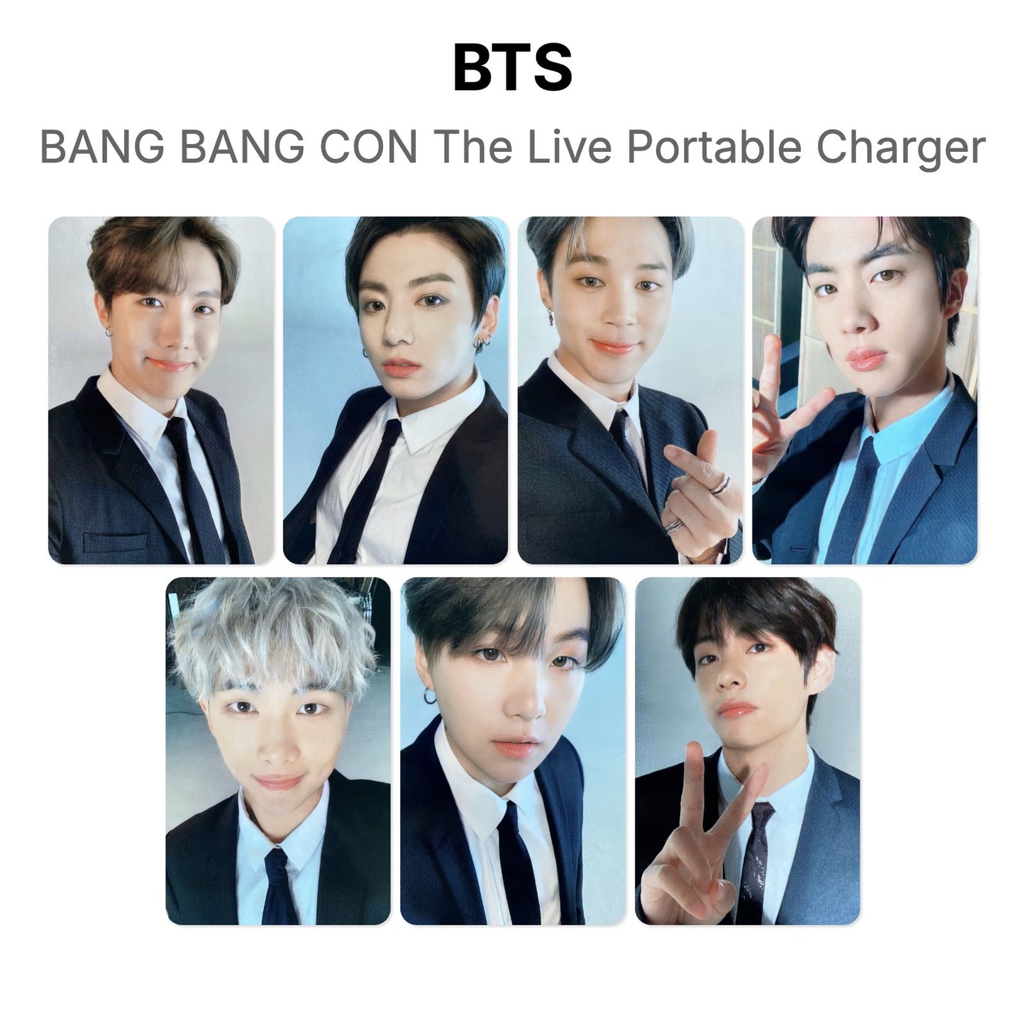 BTS BANG BANG CON The Live Portable Charger photocard oficial