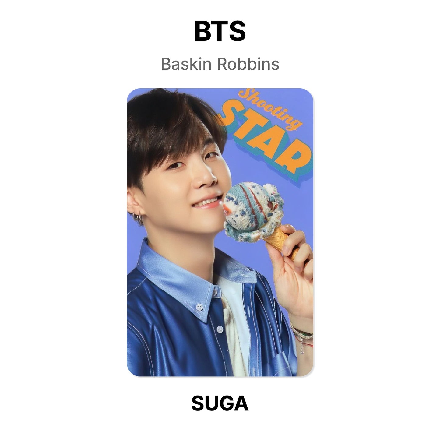 BTS Baskin Robbins Official Photocard