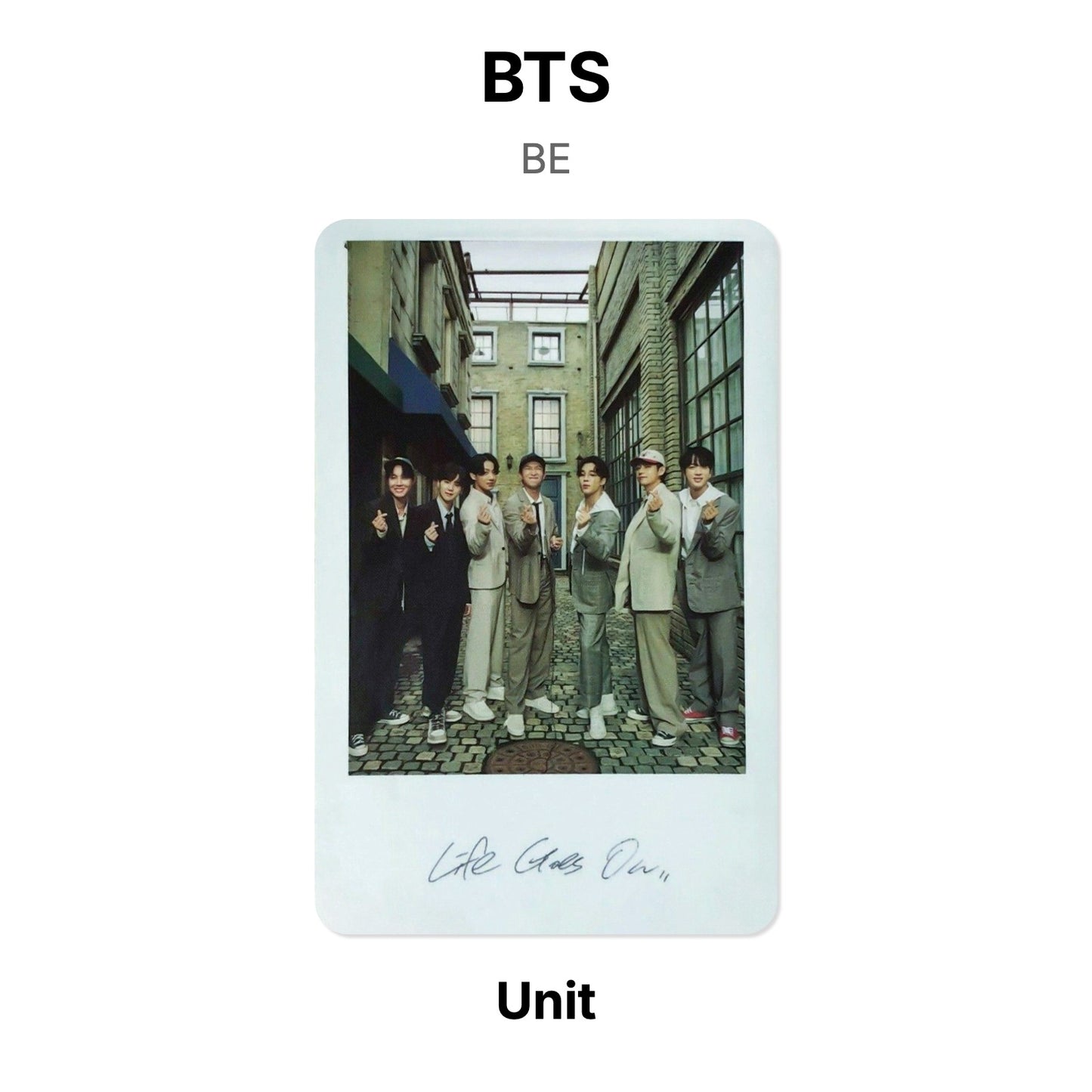 BTS BE 官方小卡