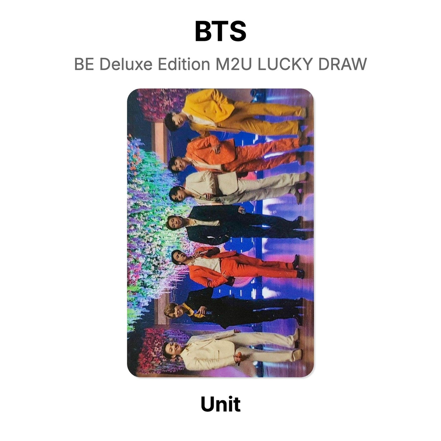 BTS BE Deluxe Edition M2U LUCKY DRAW Official Photocard