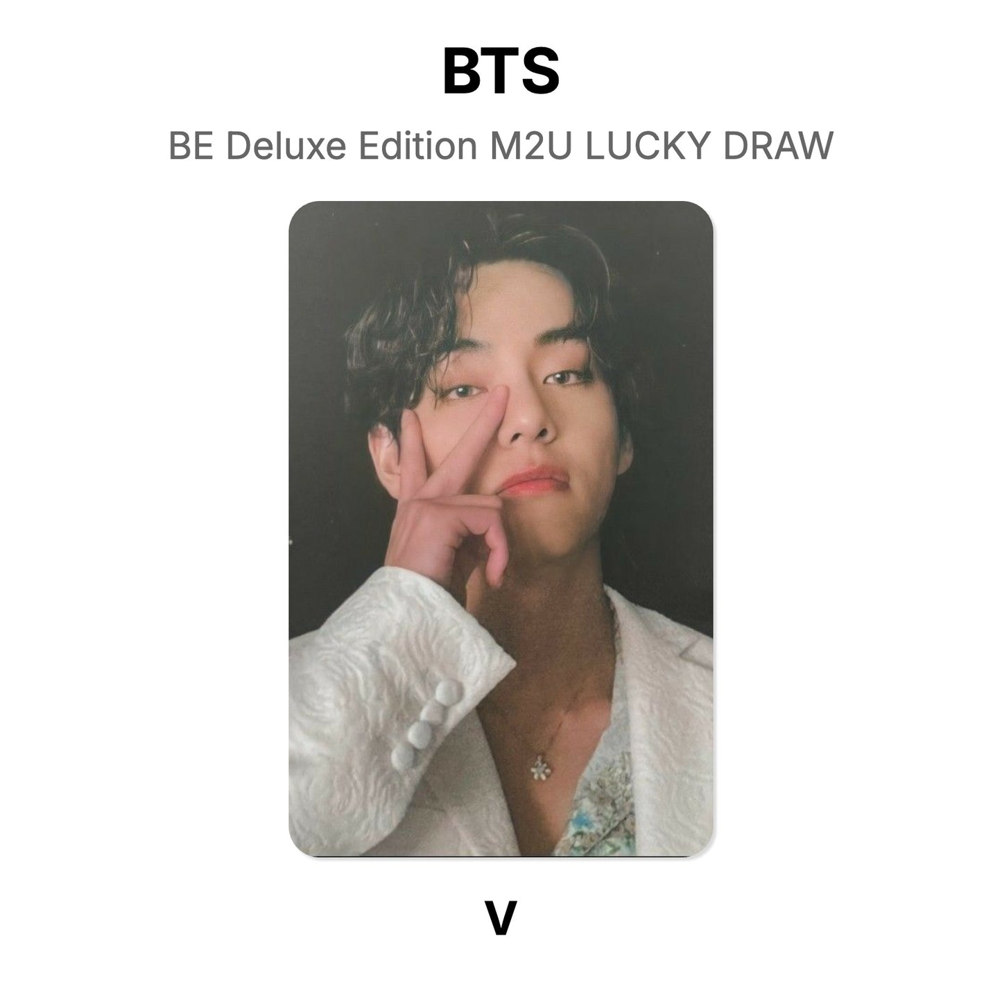 BTS BE Deluxe Edition M2U LUCKY DRAW Official Photocard